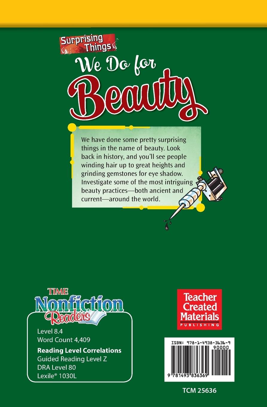 Rückseitencover Surprising Things We Do for Beauty
