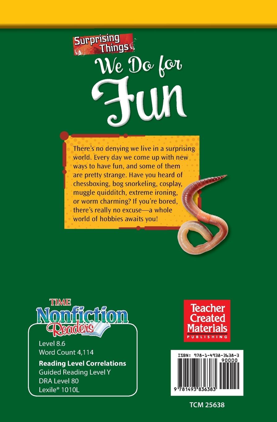 Rückseitencover Surprising Things We Do for Fun