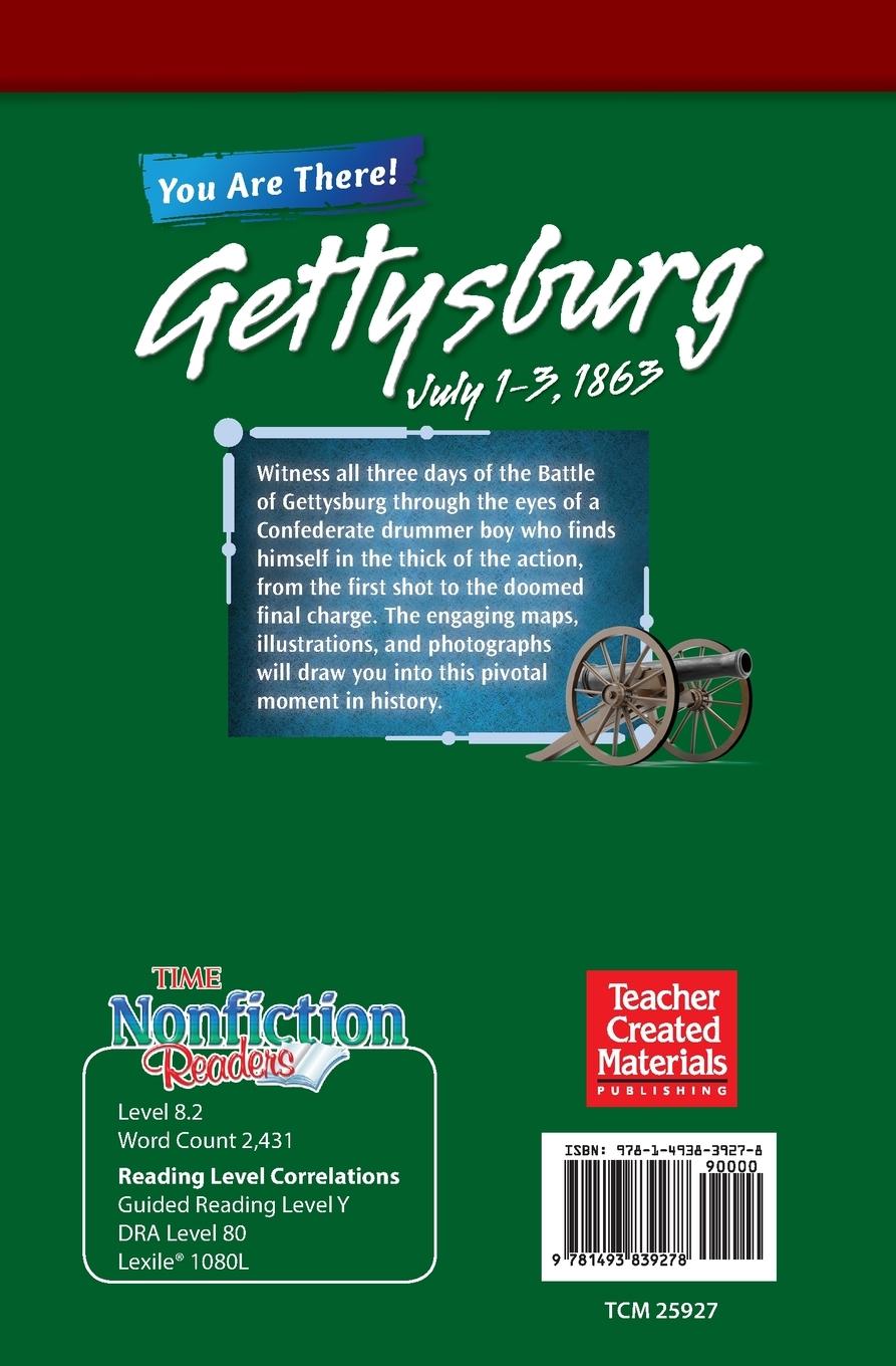 Rückseitencover You Are There! Gettysburg, July 1-3, 1863