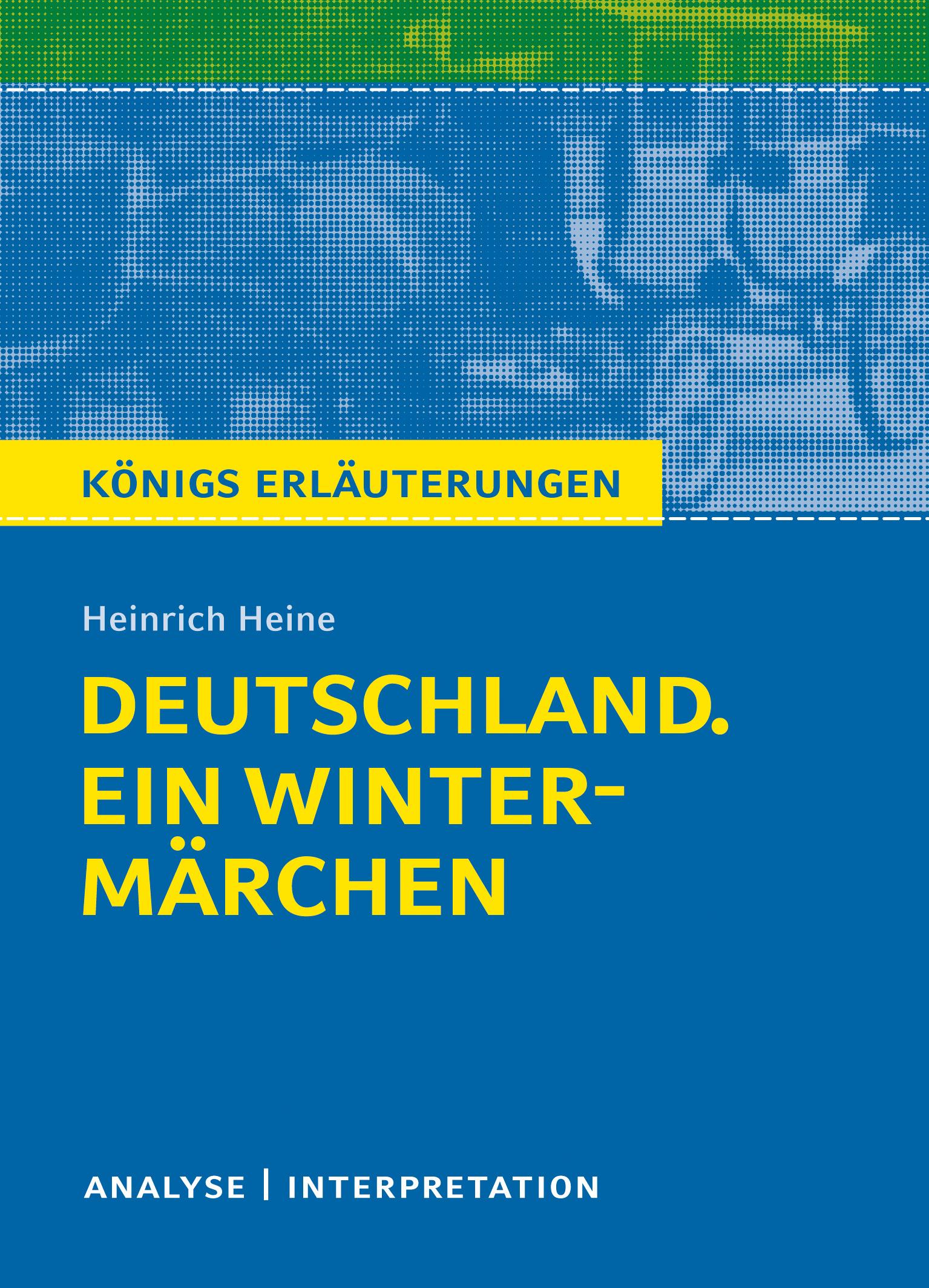 Vorderes Coverbild Deutschland. Ein Wintermärchen von Heinrich Heine.