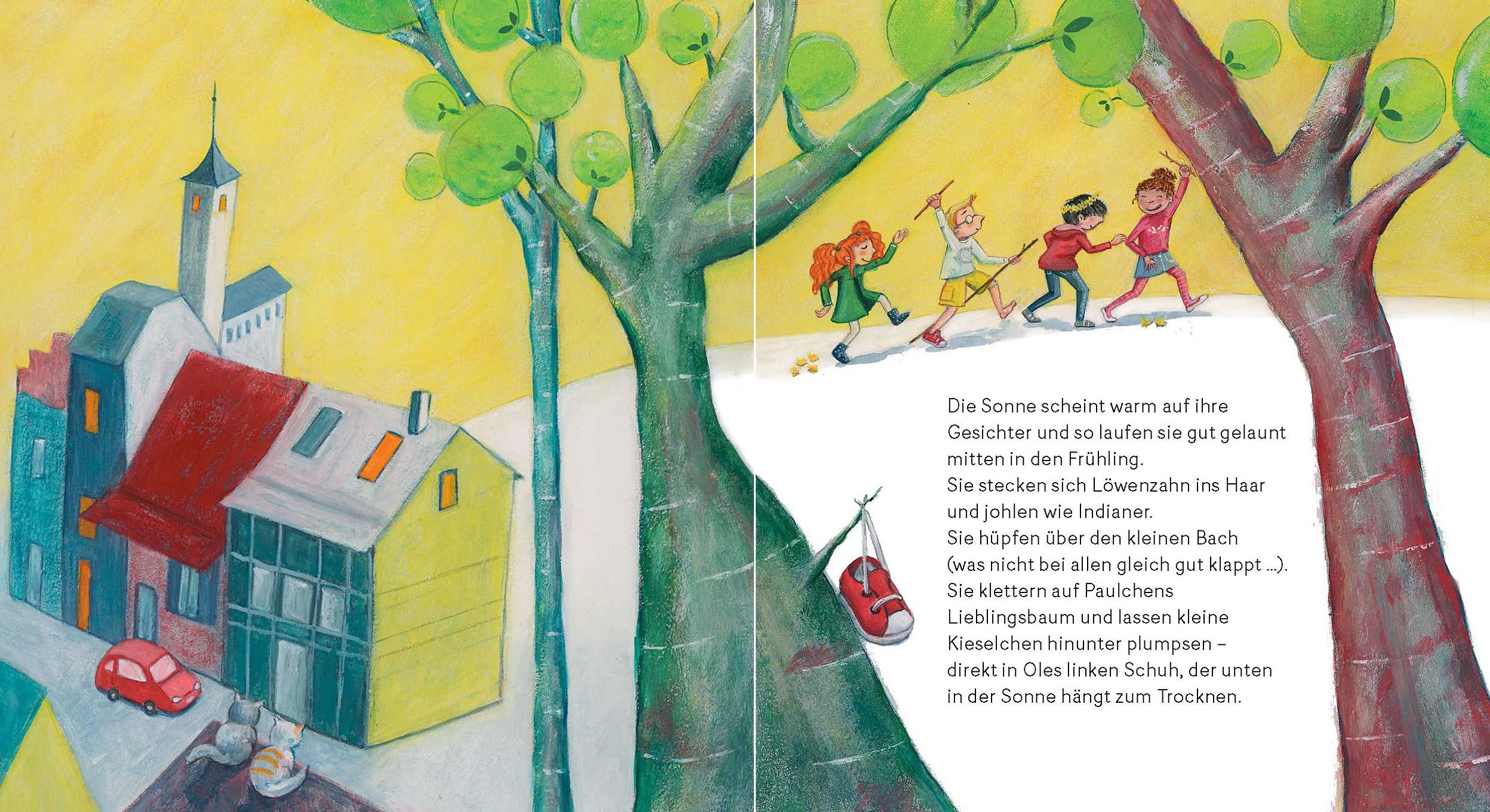 Beispielinhalt (Bild) Henrietta spürt den Wind