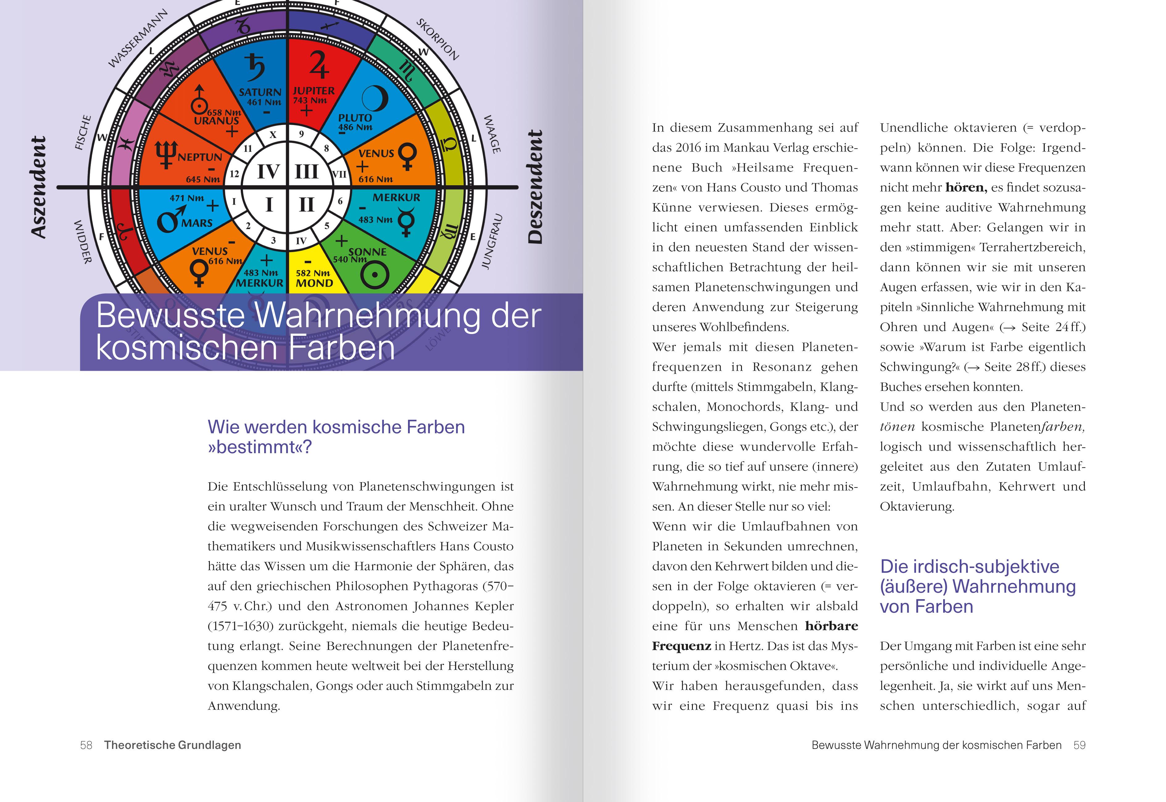 Beispielinhalt (Bild) Heilen mit kosmischen Farben