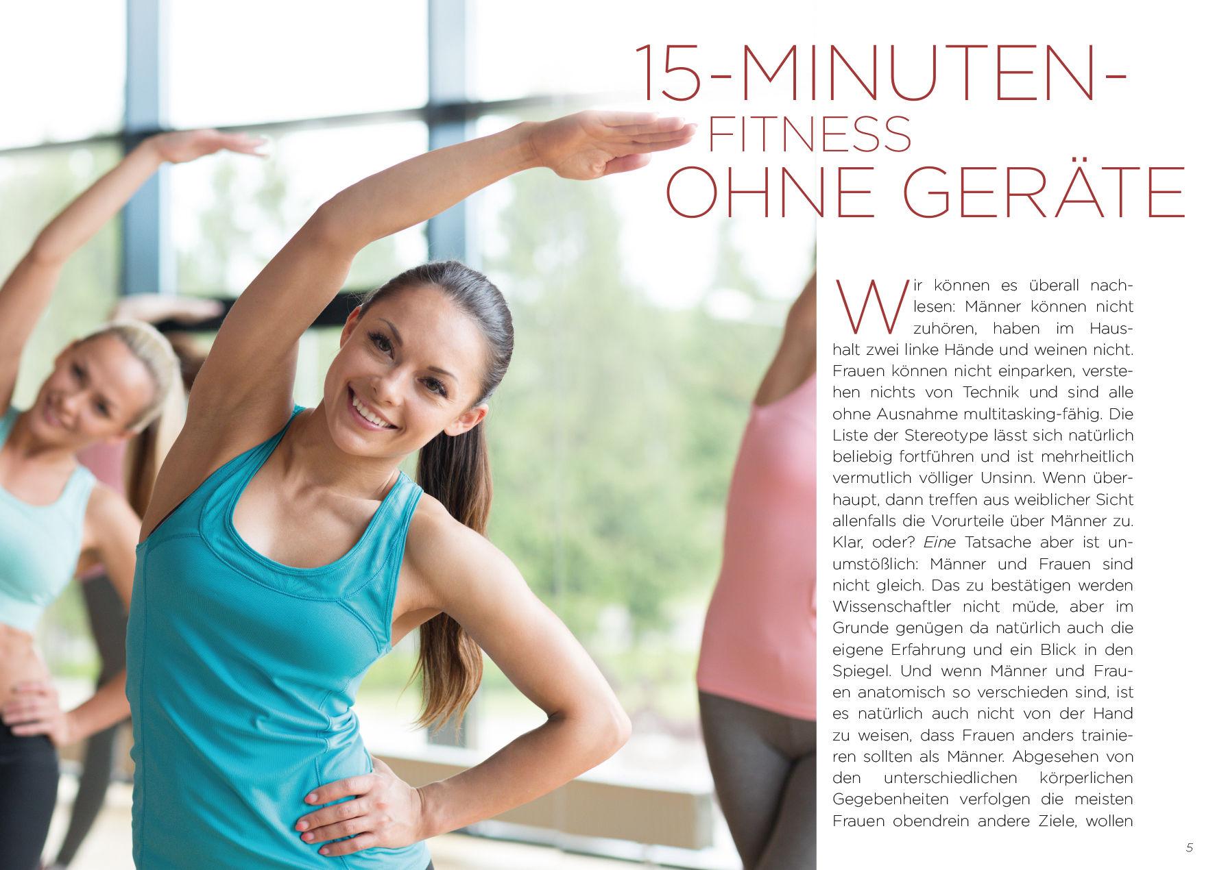 Beispielinhalt (Bild) 15-Minuten-Fitness ohne Geräte + DVD