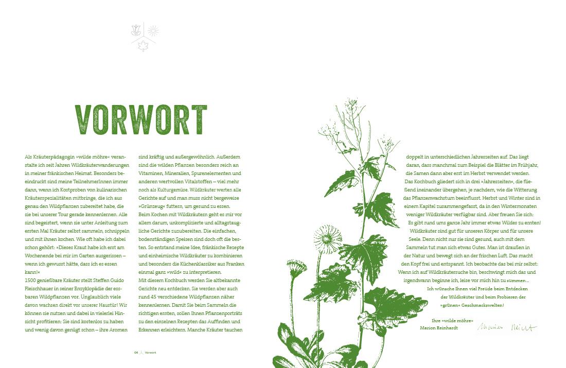 Beispielinhalt (Bild) Fränkisch kochen mit wilden Kräutern