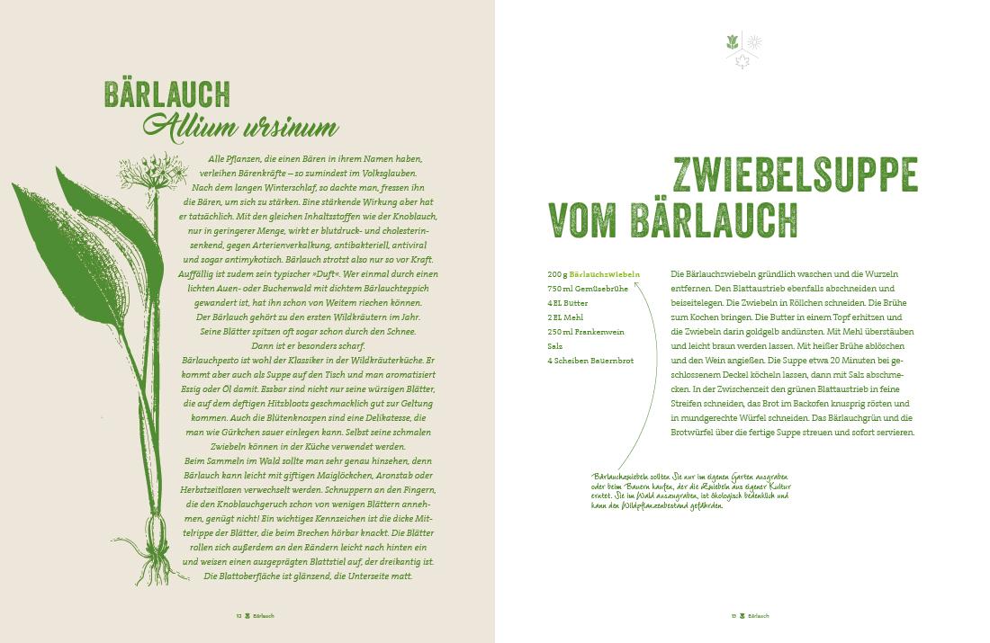 Beispielinhalt (Bild) Fränkisch kochen mit wilden Kräutern