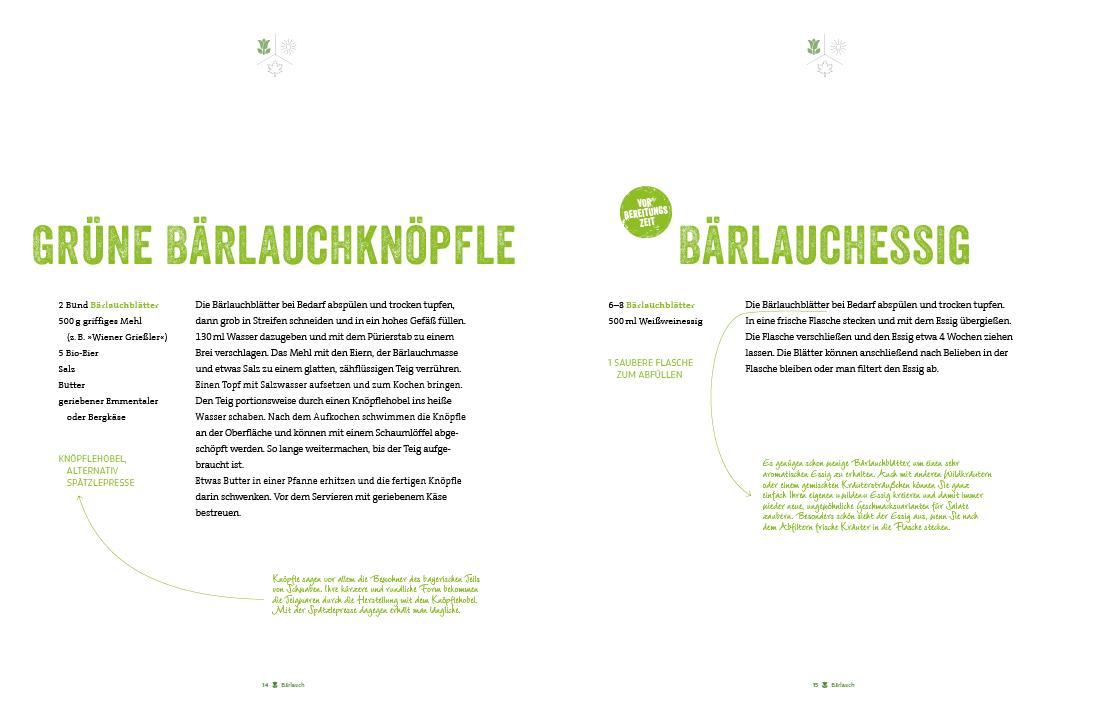 Beispielinhalt (Bild) Fränkisch kochen mit wilden Kräutern