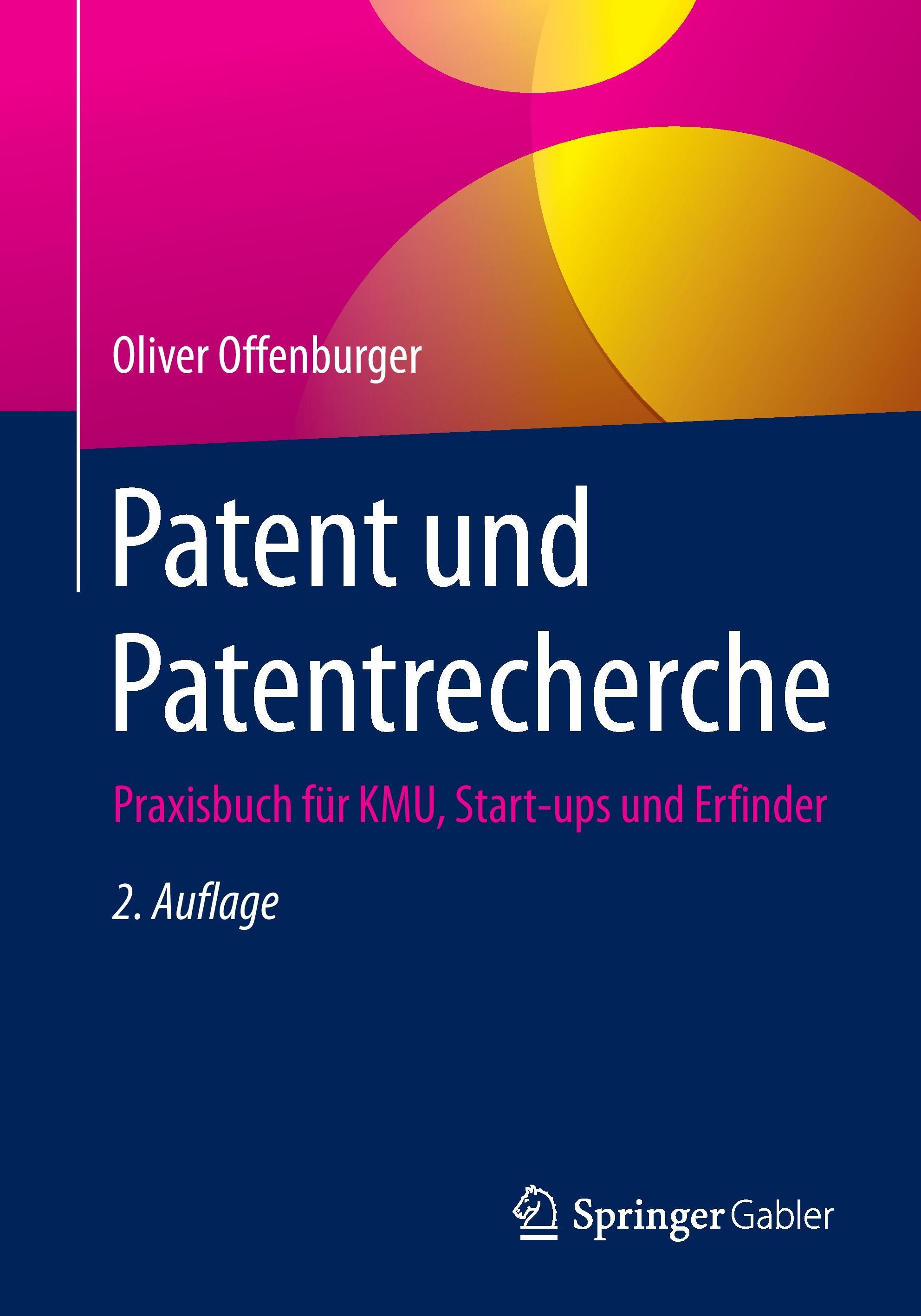 Vorderes Coverbild Patent und Patentrecherche