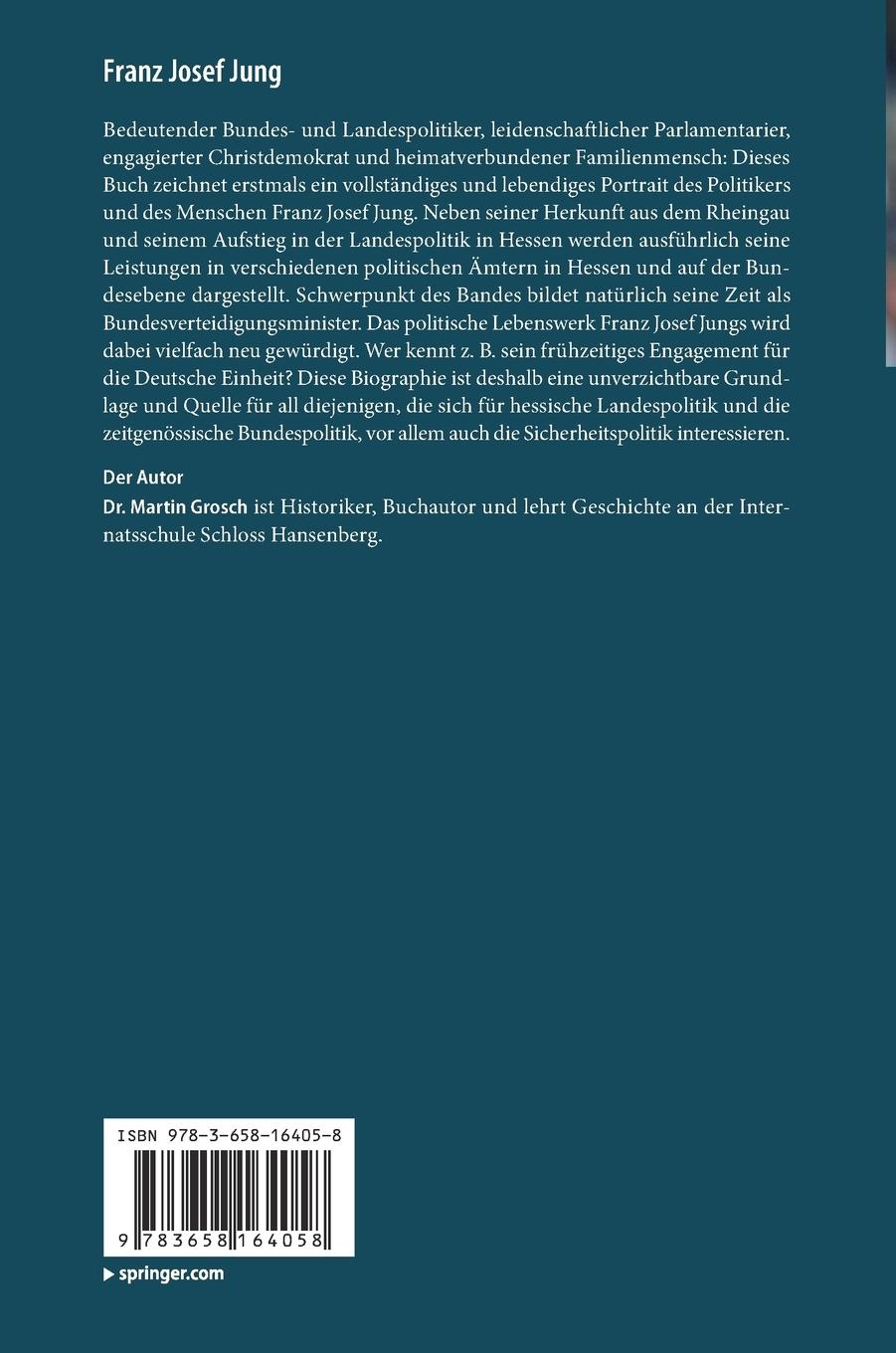 Rückseitencover Franz Josef Jung