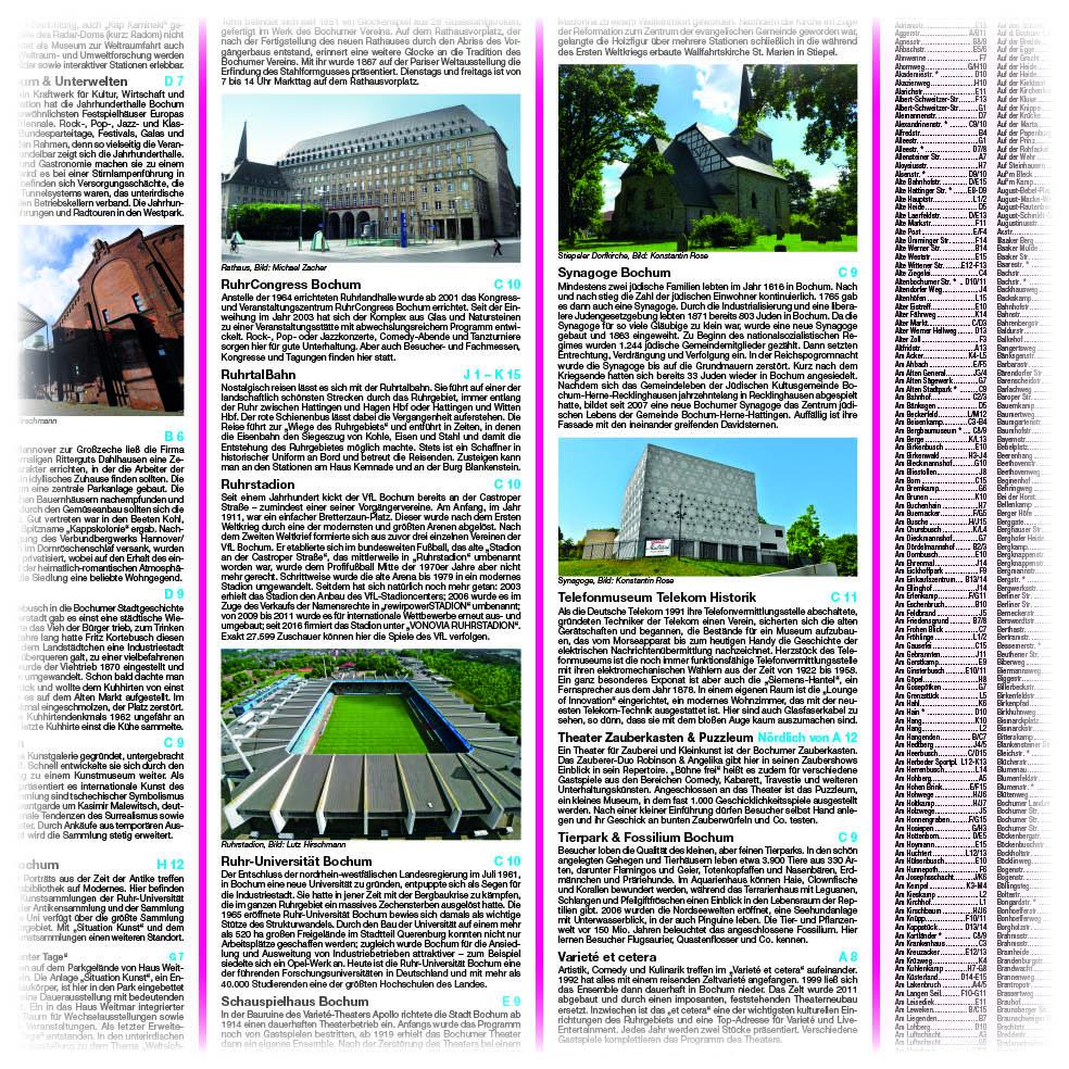 Beispielinhalt (Bild) Bochum. Stadtplan 1:18 000