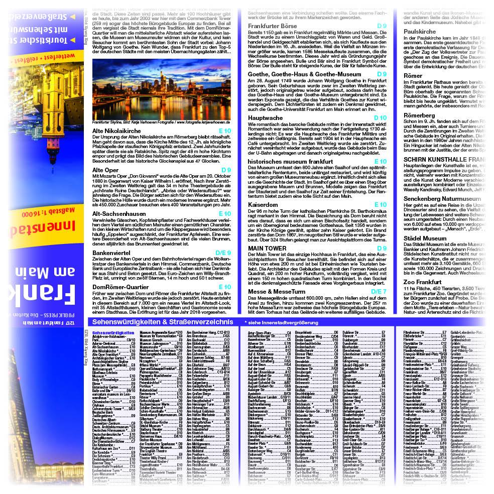 Beispielinhalt (Bild) Frankfurt am Main Innenstadtplan 1 : 16 000