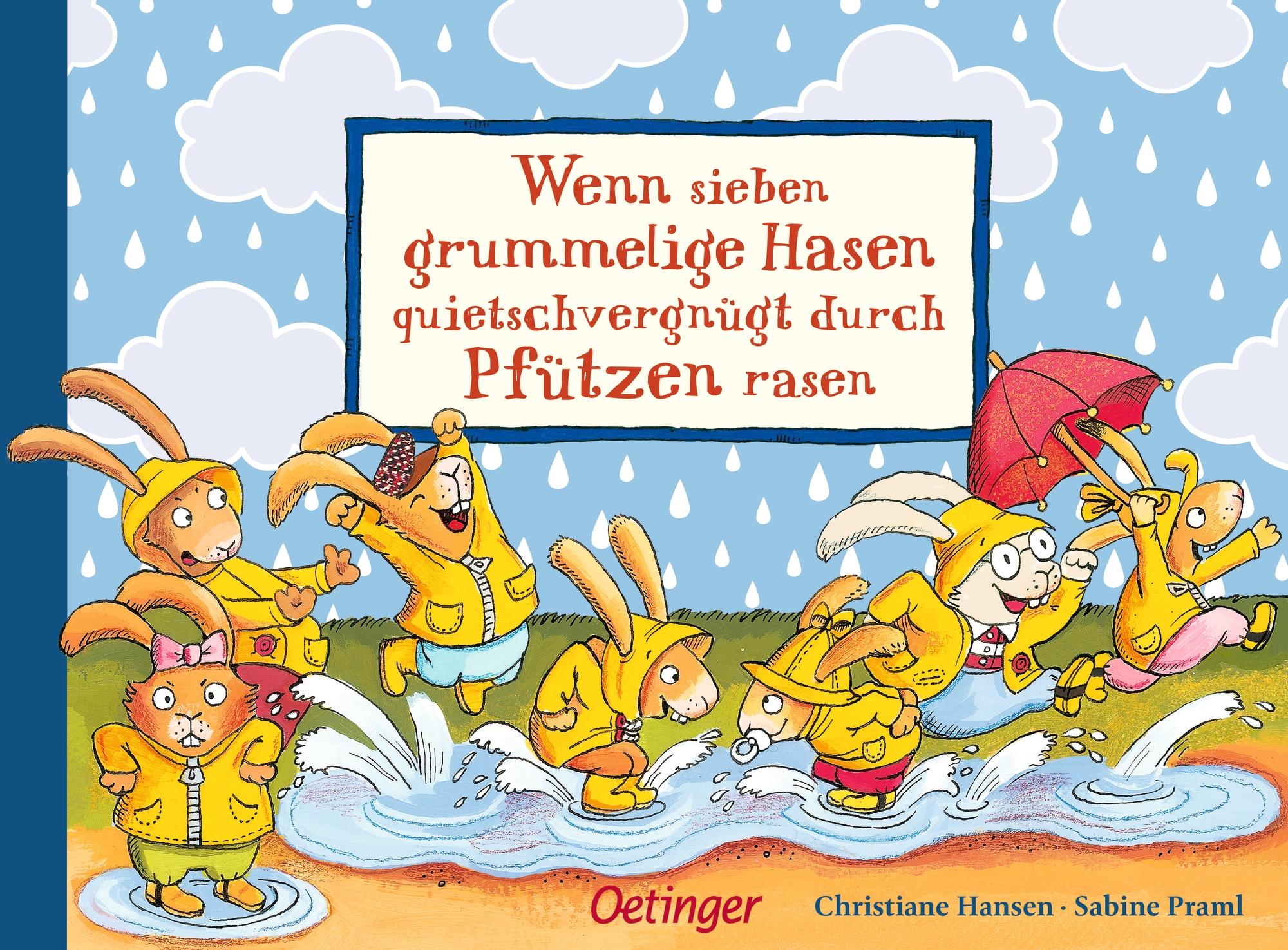 Vorderes Coverbild Wenn sieben grummelige Hasen quietschvergnügt durch Pfützen rasen