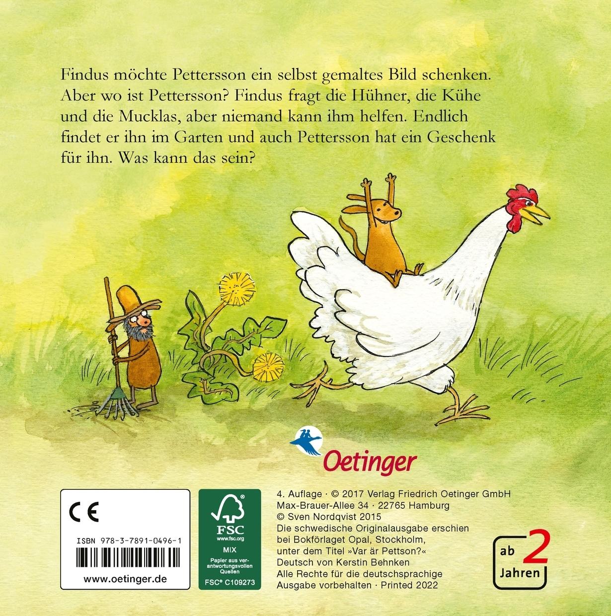 Rückseitencover Wo ist Pettersson?