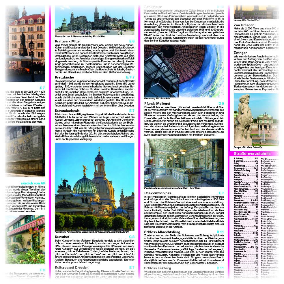 Beispielinhalt (Bild) Dresden Stadtplan 1:16 000