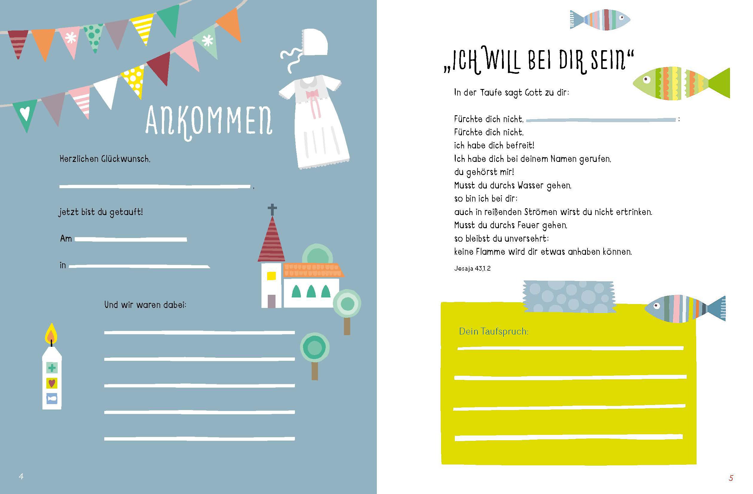 Beispielinhalt (Bild) Du bist willkommen! - Taufbibel