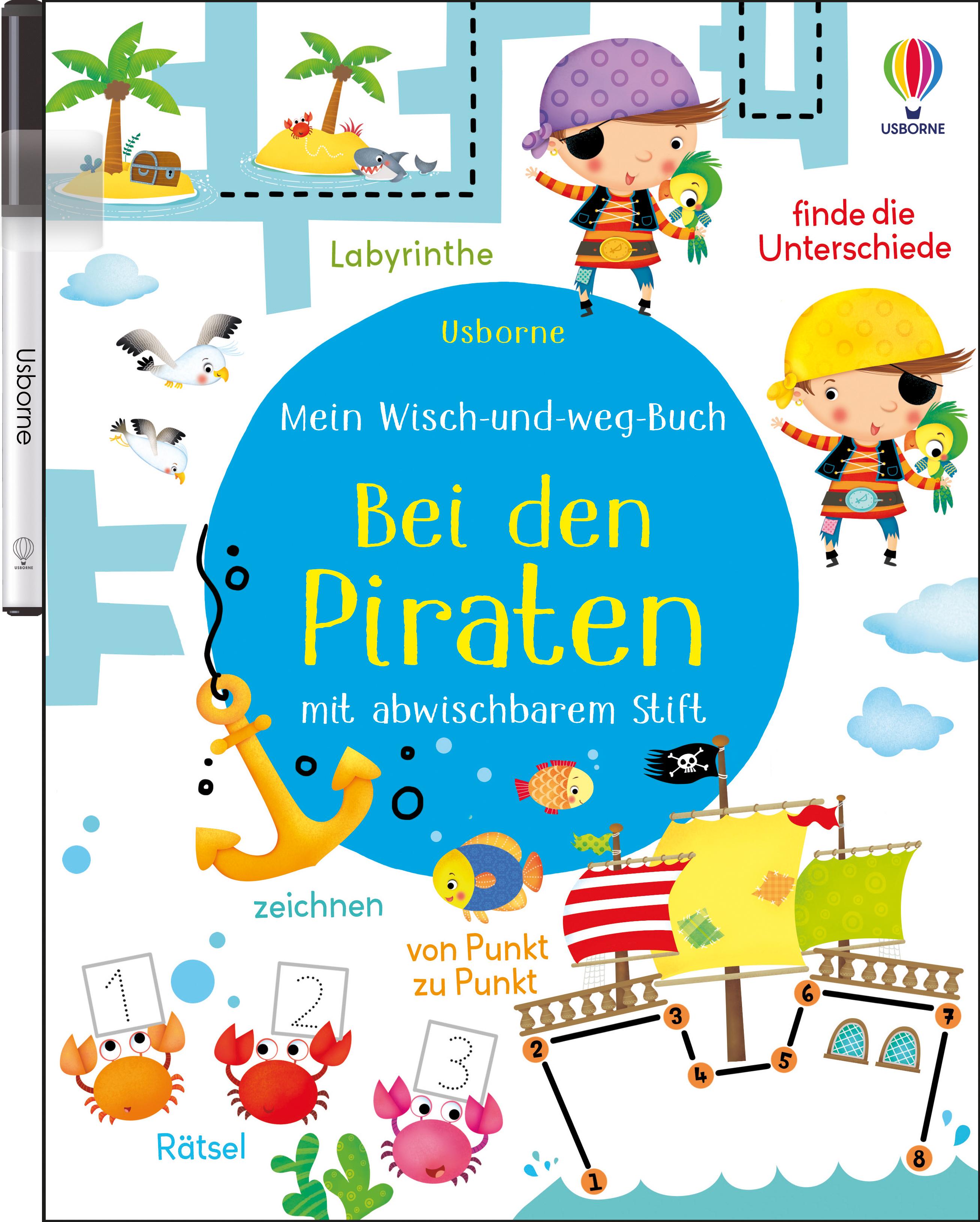 Vorderes Coverbild Mein Wisch-und-weg-Buch: Bei den Piraten