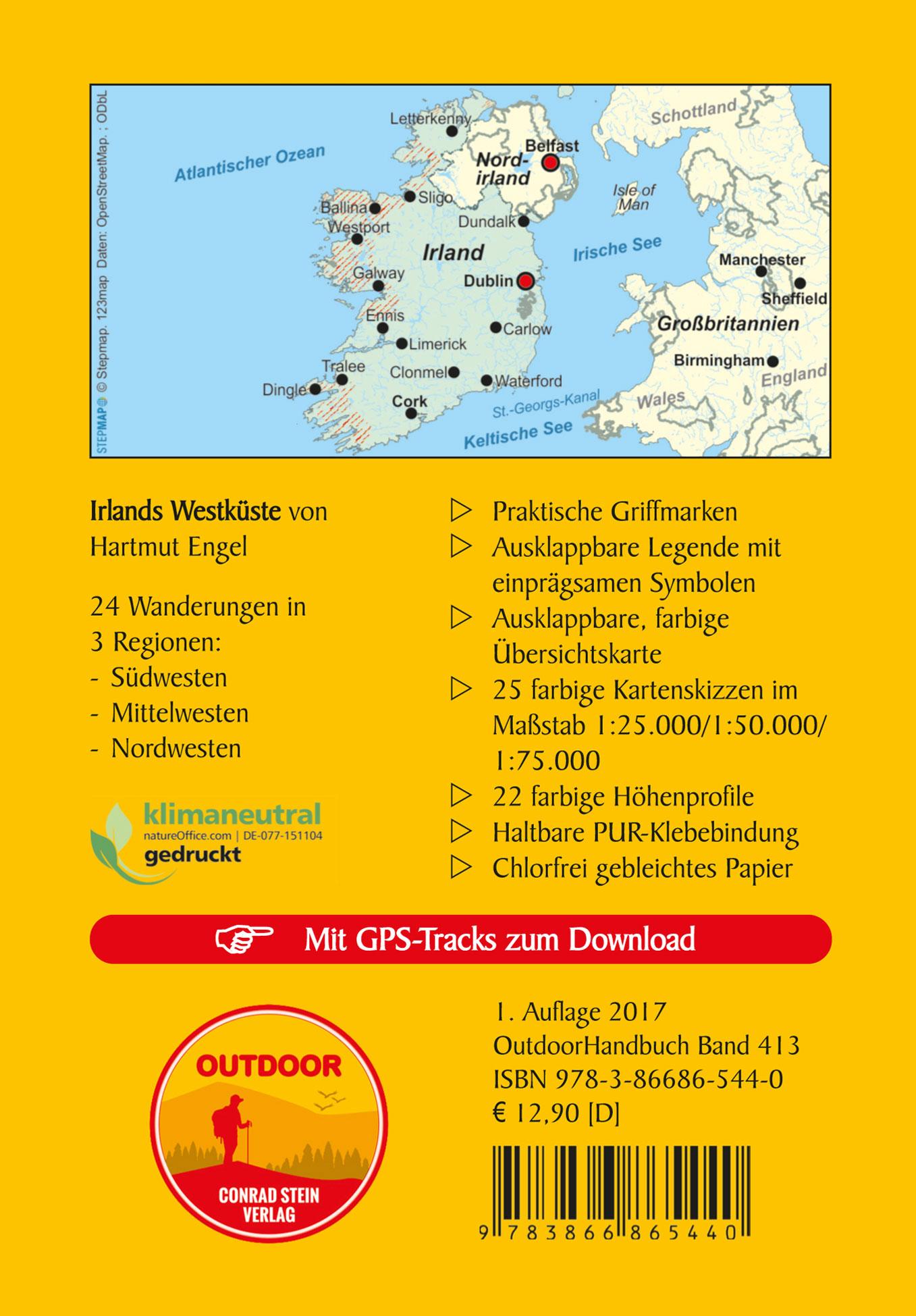 Rückseitencover 24 Wanderungen. Irlands Westküste