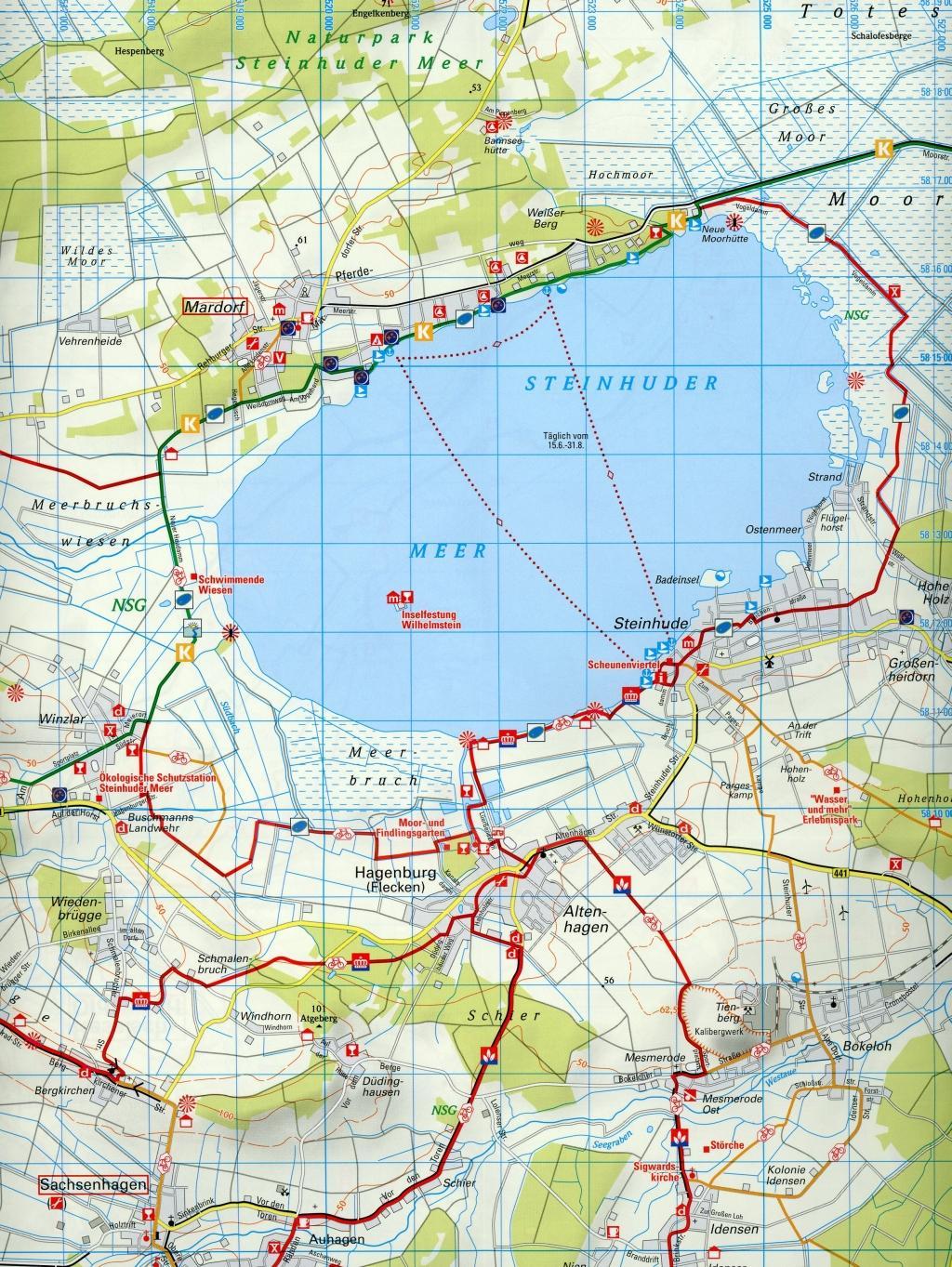 Beispielinhalt (Bild) Radwanderkarte BVA Radwandern im Schaumburger Land / Bückeburg 1:50.000