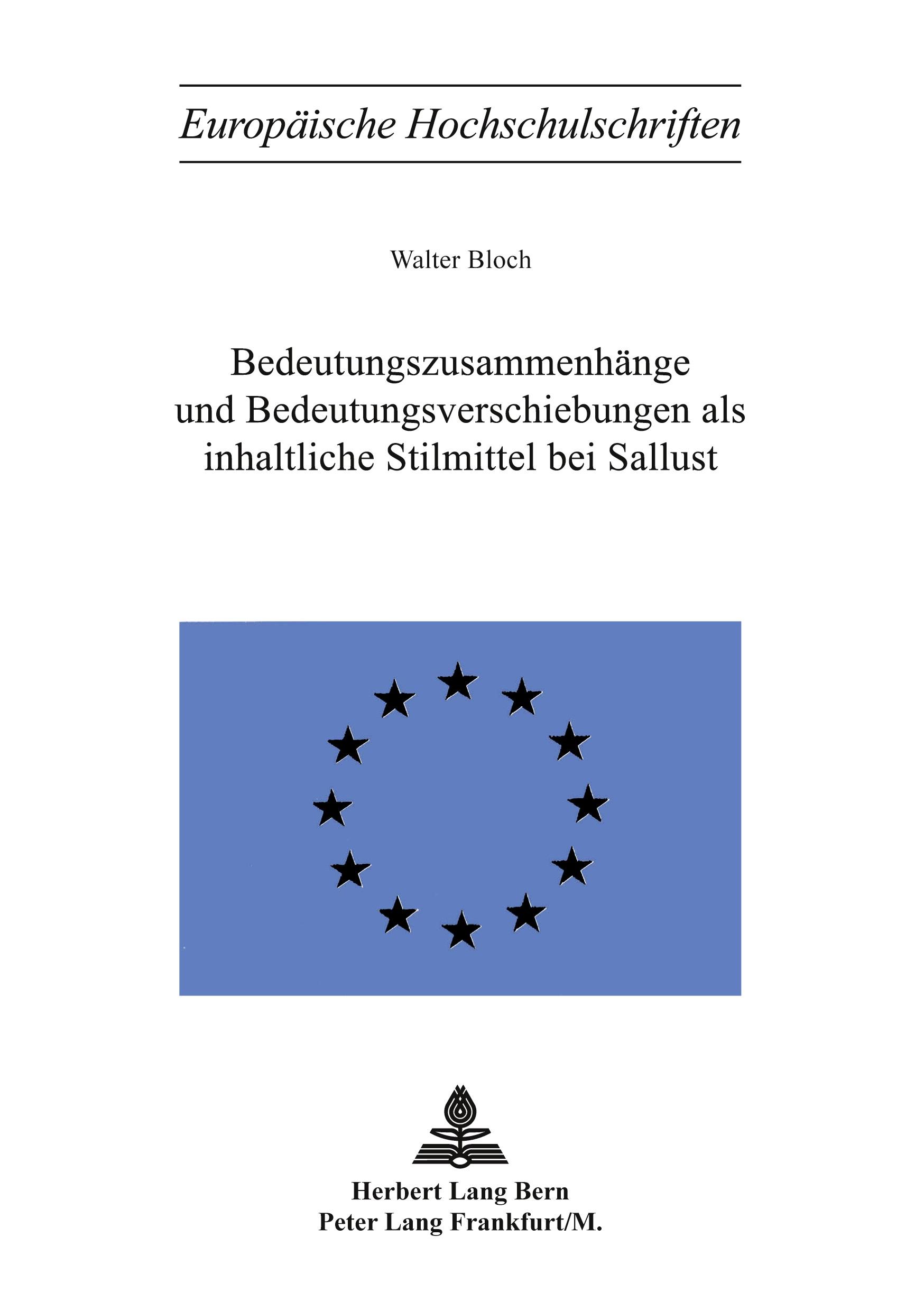 Vorderes Coverbild Bedeutungszusammenhänge und Bedeutungsverschiebungen als inhaltliche Stilmittel bei Sallust