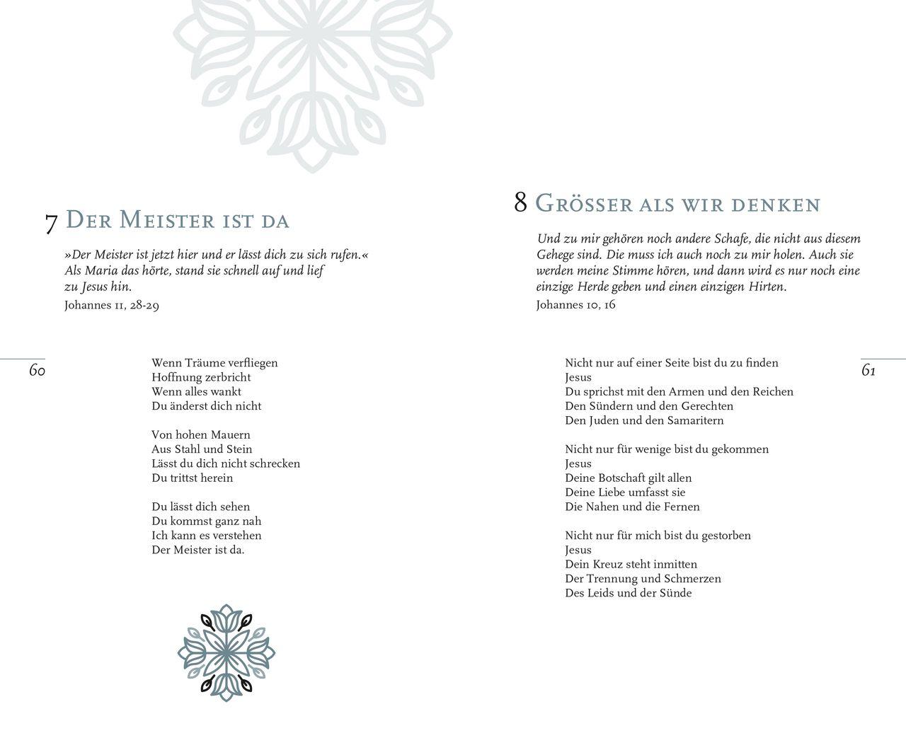 Beispielinhalt (Bild) Du legst die Hand mir auf die Schulter