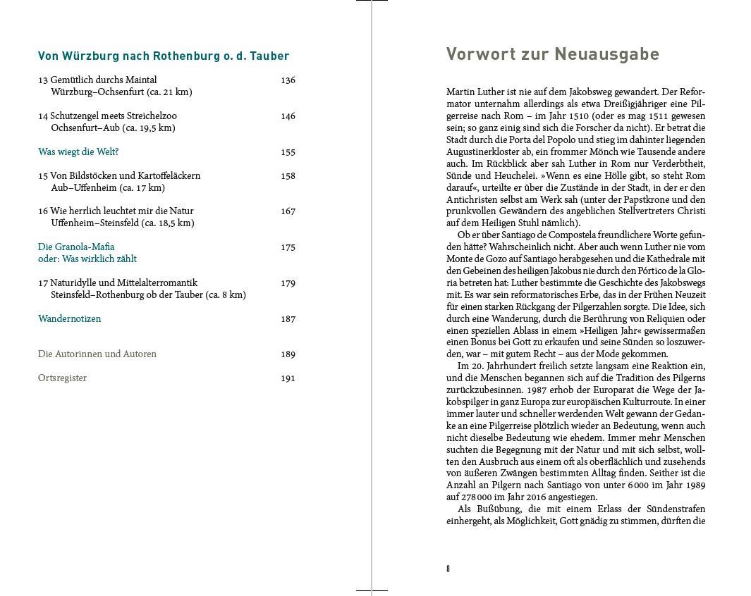 Beispielinhalt (Bild) Jakobswege in Franken