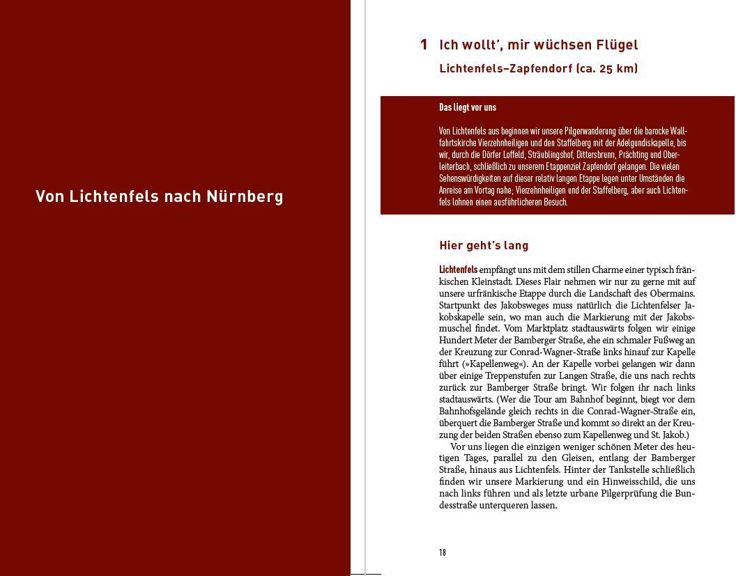 Beispielinhalt (Bild) Jakobswege in Franken