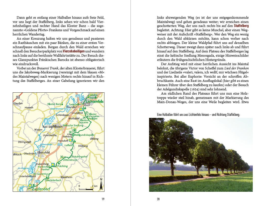 Beispielinhalt (Bild) Jakobswege in Franken