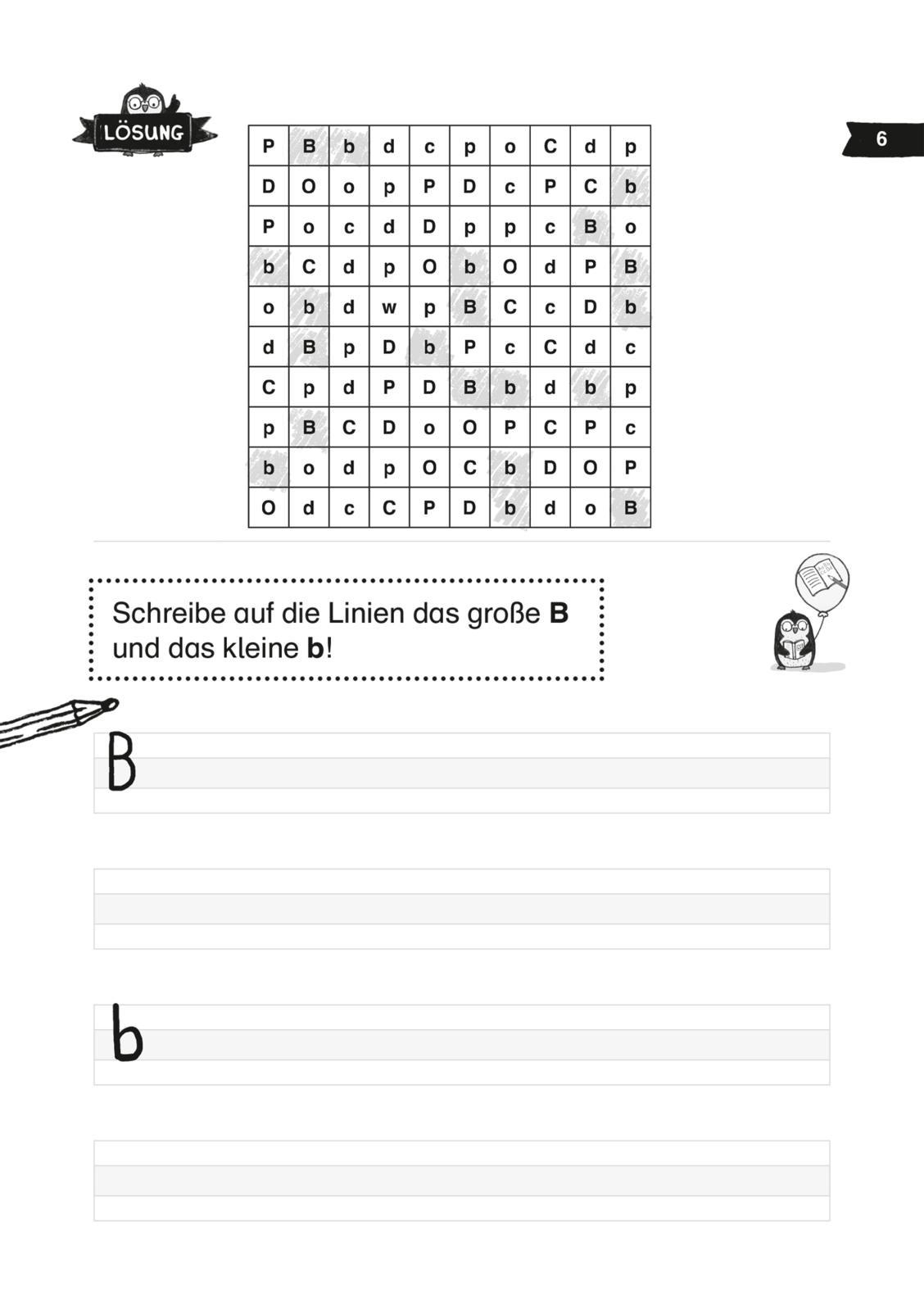 Beispielinhalt (Bild) Mein lustiger Schüler-Rätselblock. Rätsel für die 1. Klasse