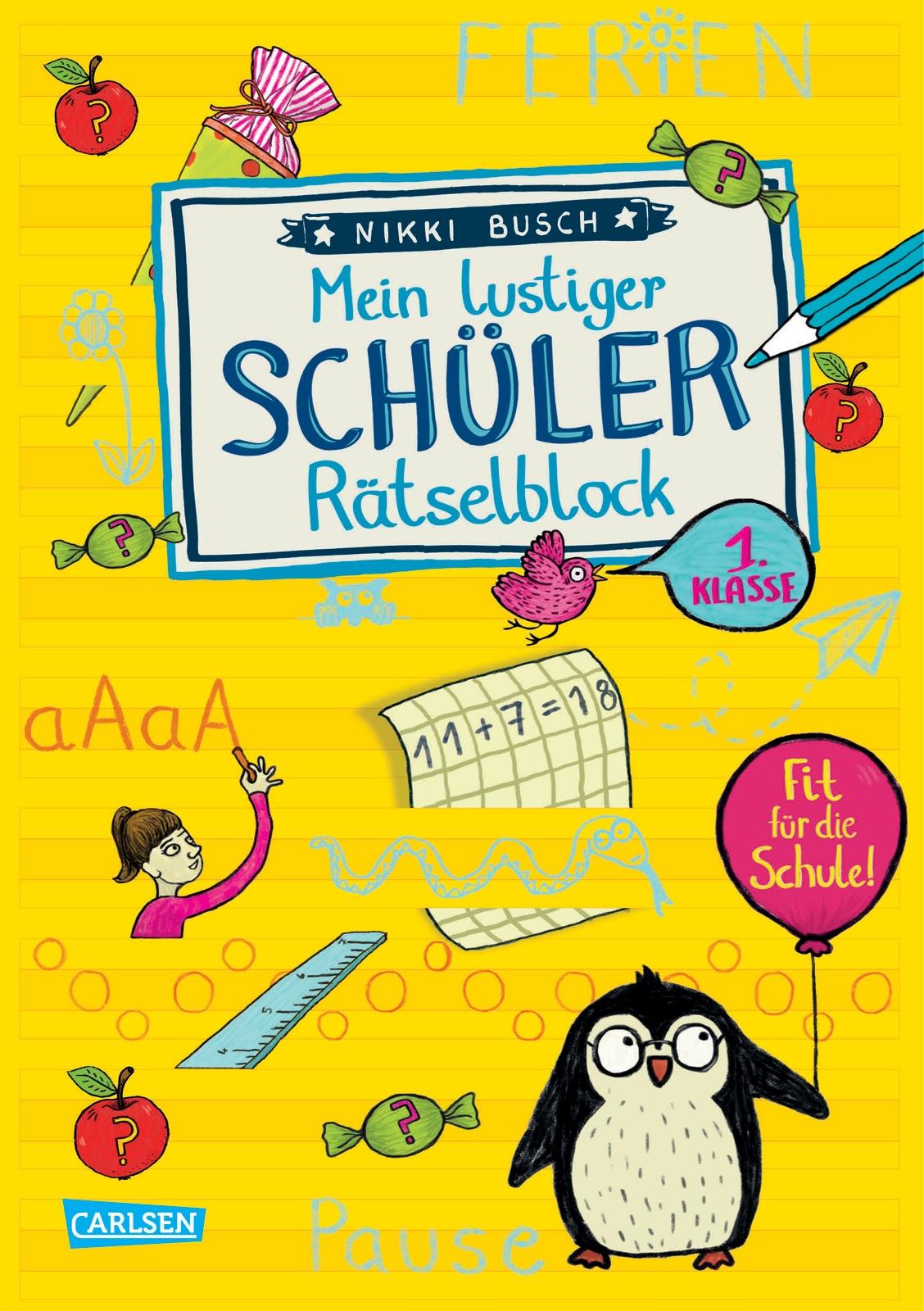 Vorderes Coverbild Mein lustiger Schüler-Rätselblock. Rätsel für die 1. Klasse