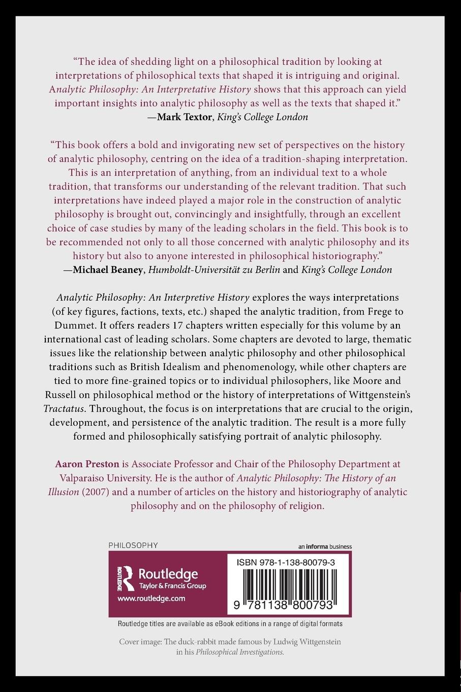 Rückseitencover Analytic Philosophy