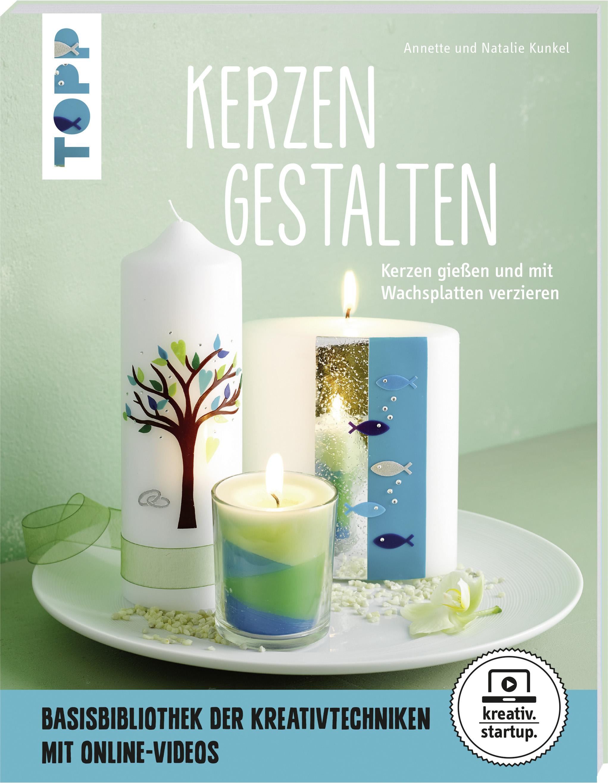 Vorderes Coverbild Kerzen gestalten (kreativ.startup)