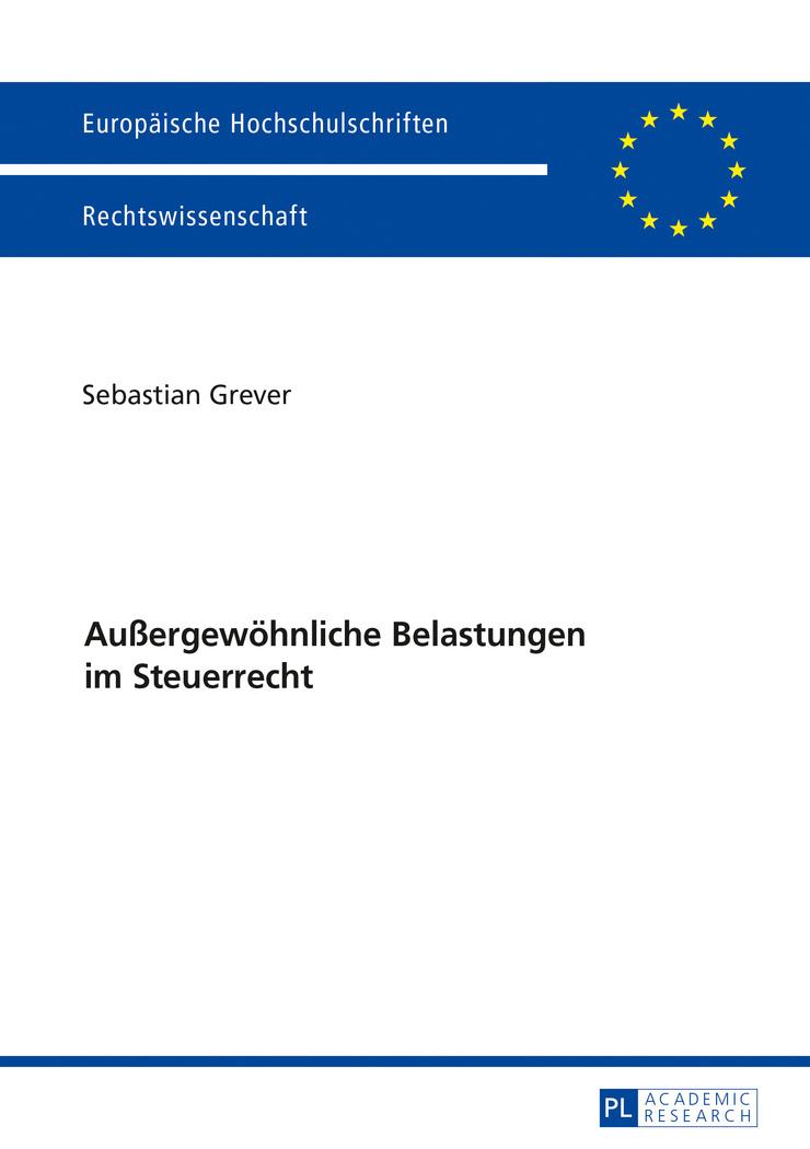 Vorderes Coverbild Außergewöhnliche Belastungen im Steuerrecht