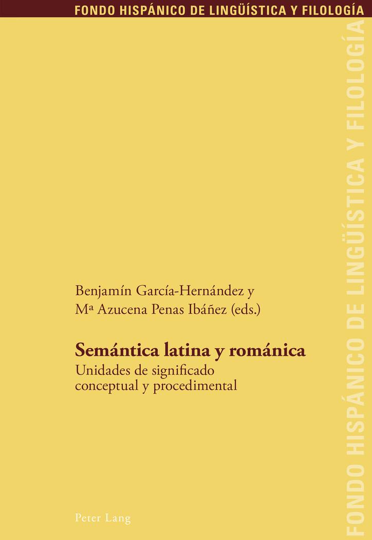 Vorderes Coverbild Semántica latina y románica