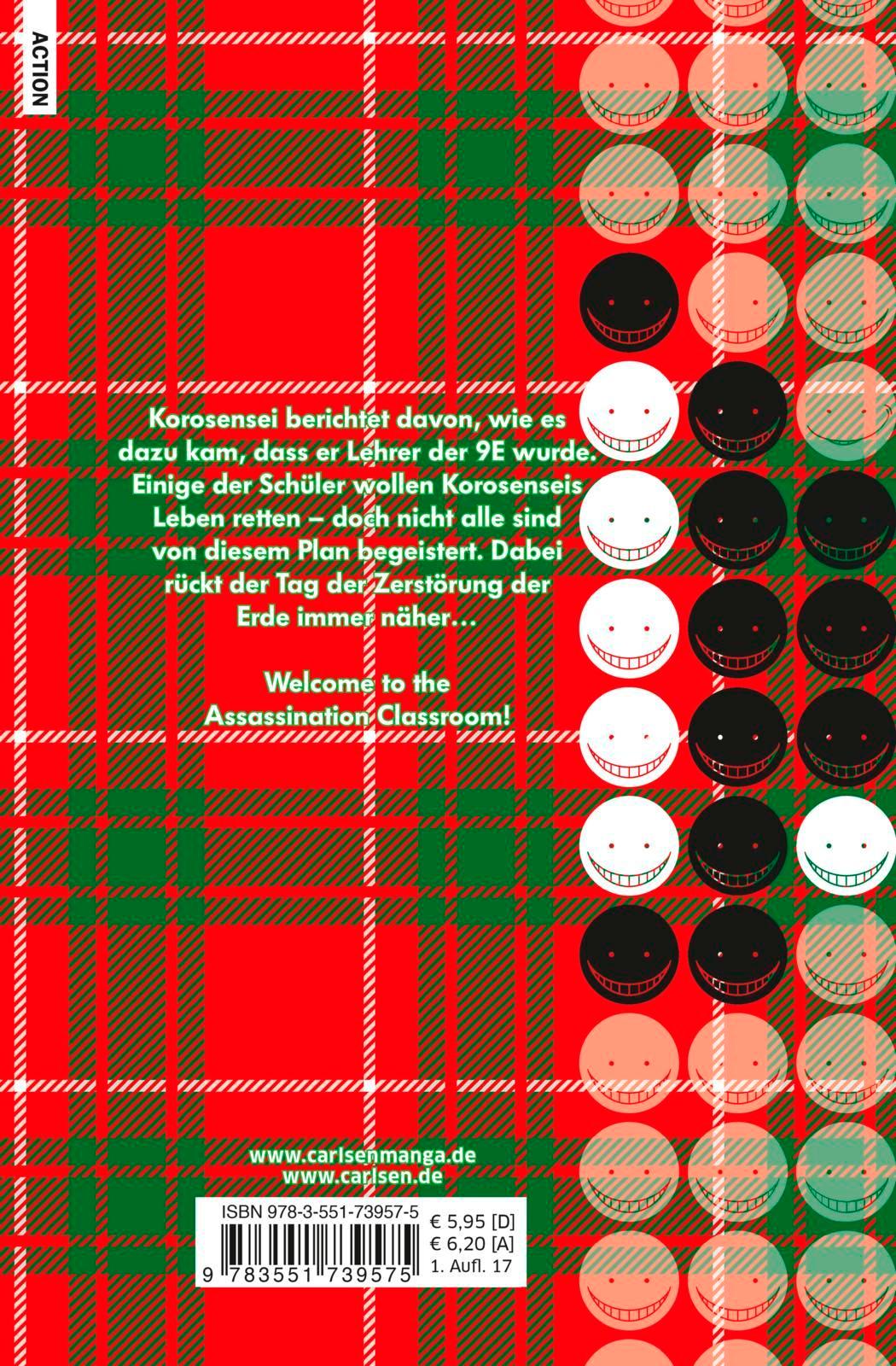 Rückseitencover Assassination Classroom 16
