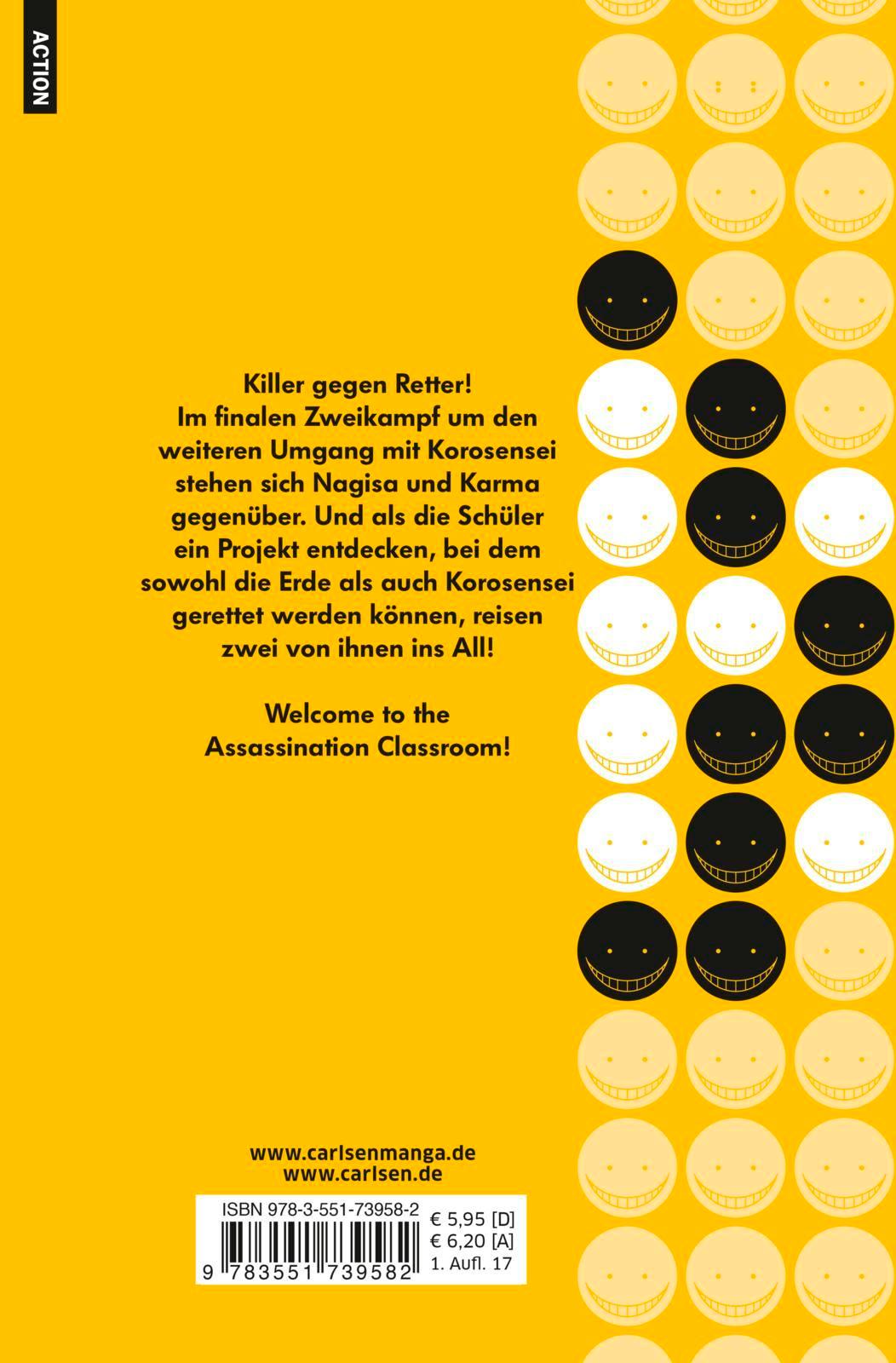 Rückseitencover Assassination Classroom 17