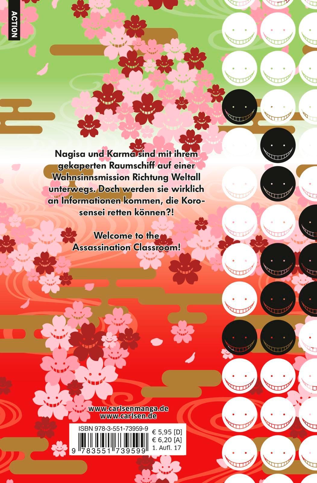 Rückseitencover Assassination Classroom 18