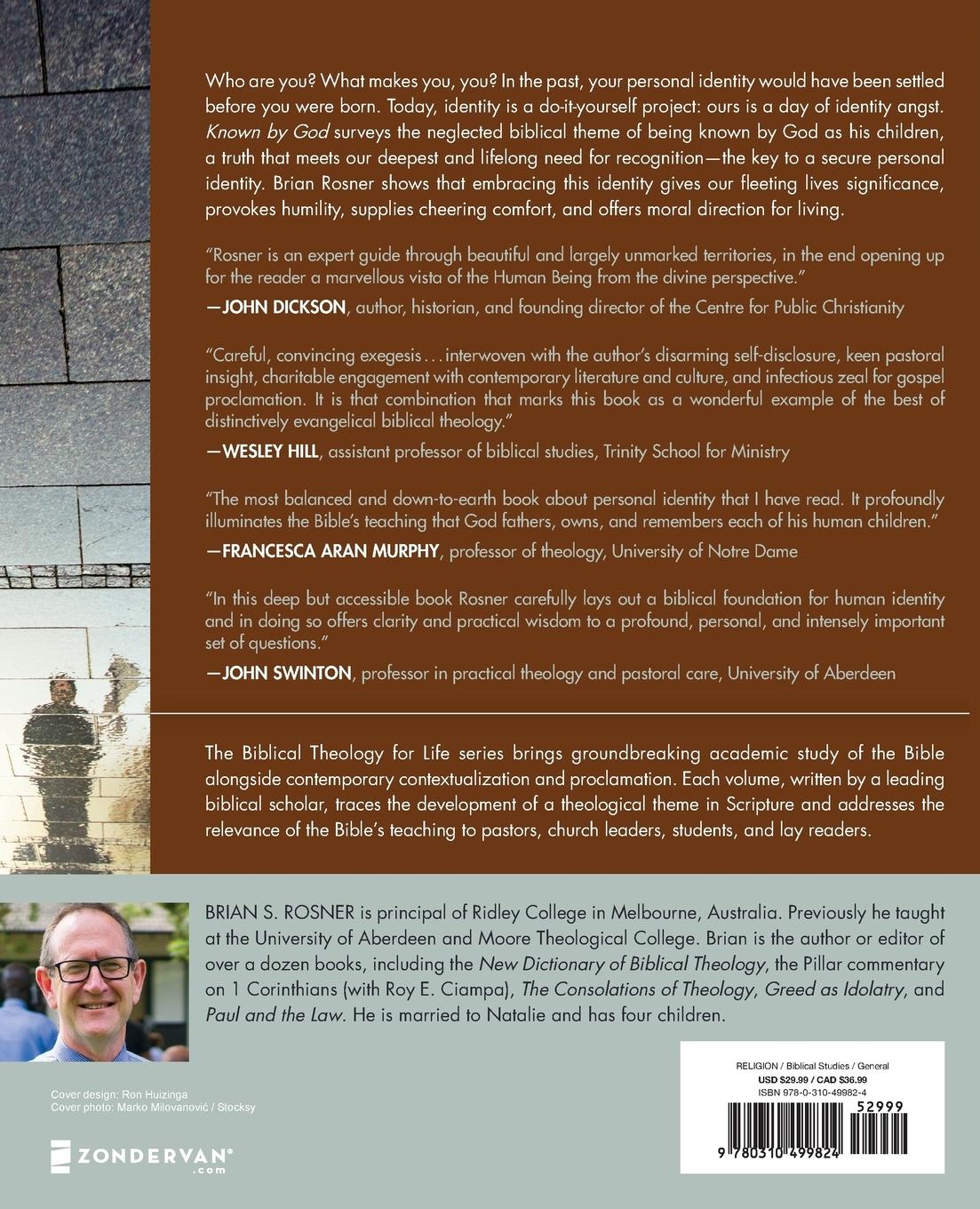 Rückseitencover The Known by God