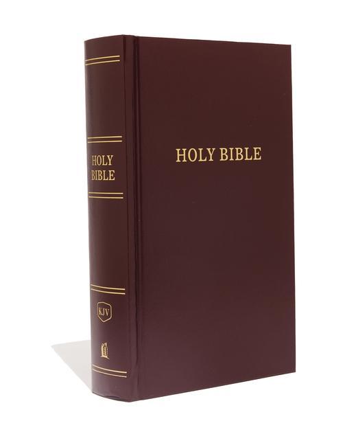 Vorderes Coverbild KJV, Pew Bible, Large Print, Hardcover, Burgundy, Red Letter Edition
