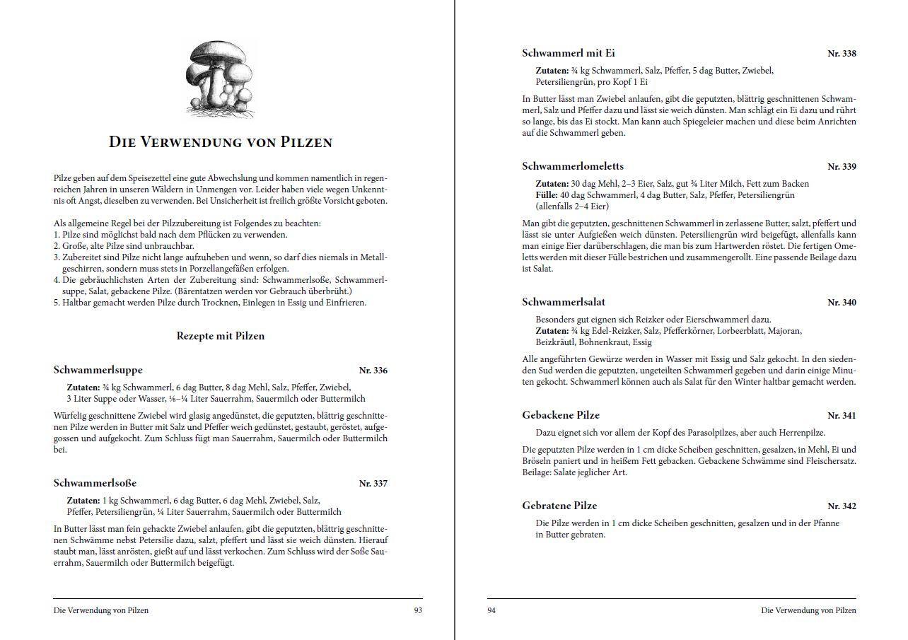 Beispielinhalt (Bild) Das Kochbuch der Bäuerin