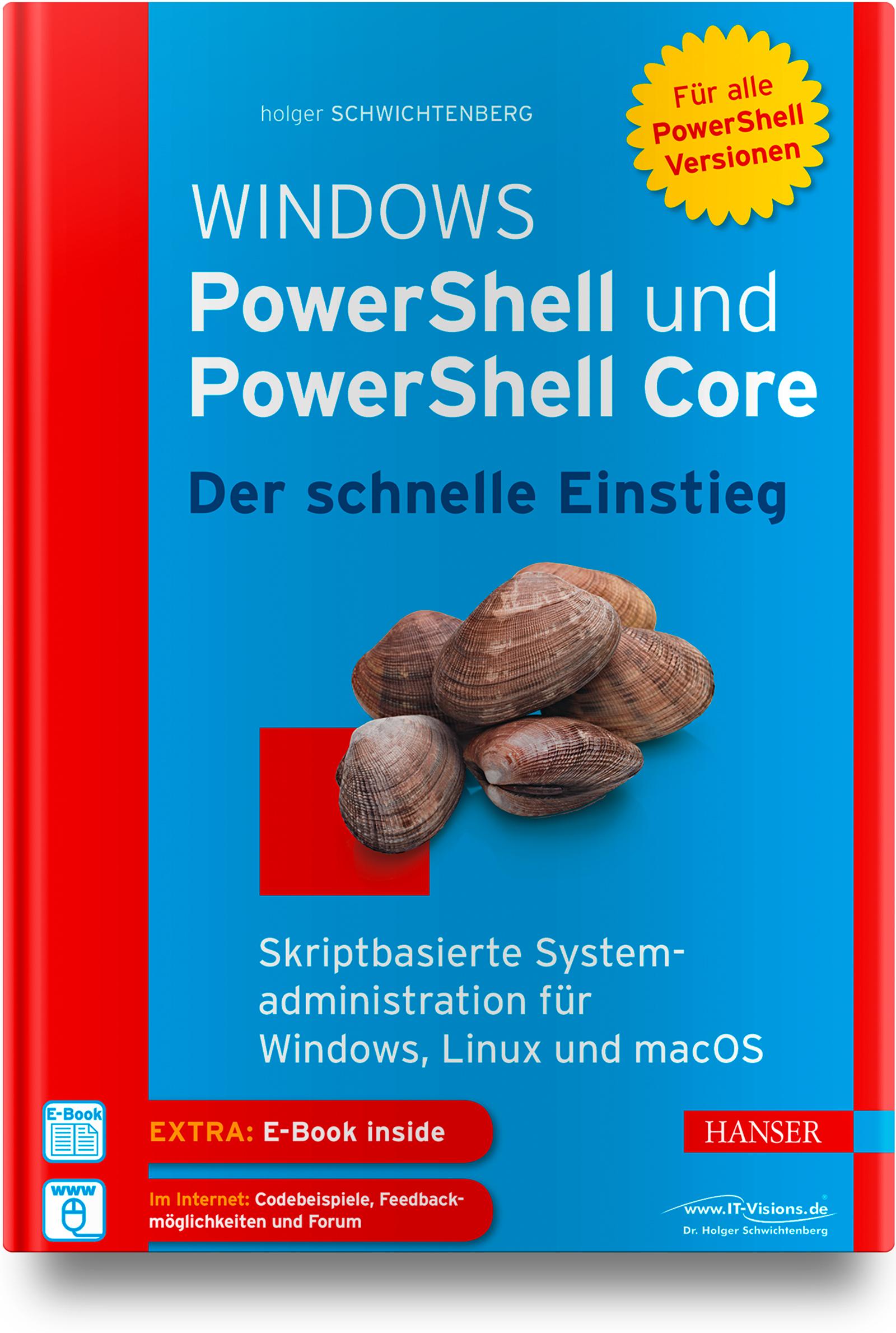 Vorderes Coverbild Windows PowerShell und PowerShell Core - Der schnelle Einstieg