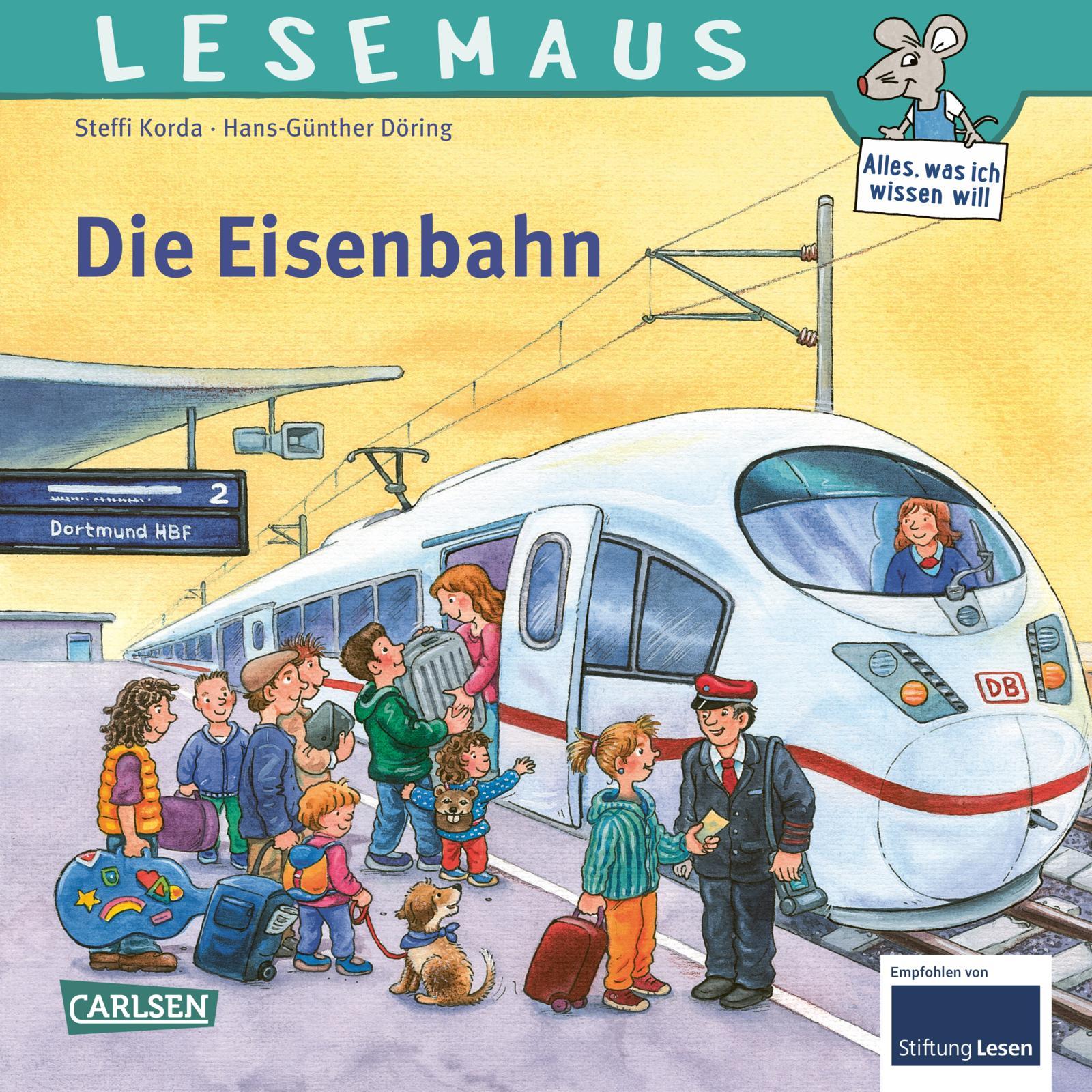 Vorderes Coverbild LESEMAUS 100: Die Eisenbahn