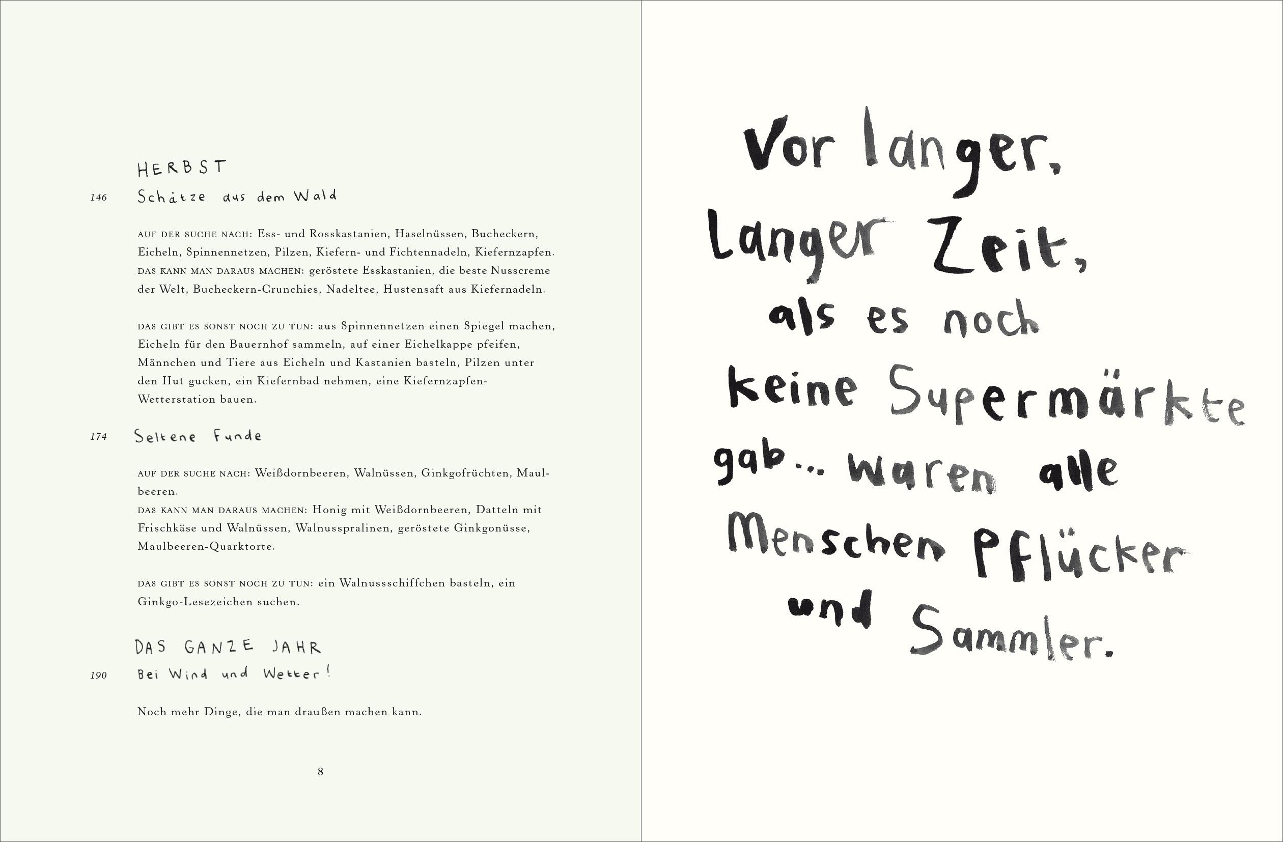 Beispielinhalt (Bild) Handbuch für Pflücker und Sammler