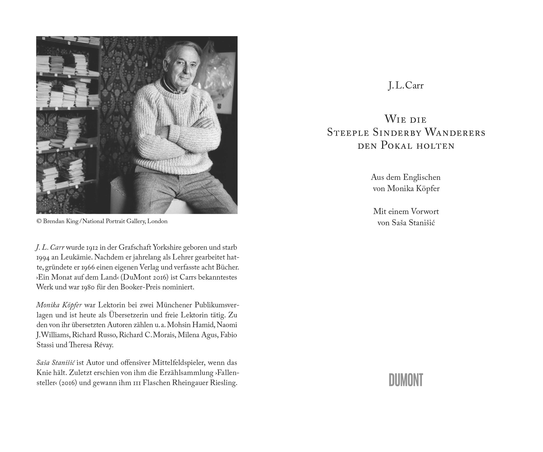 Beispielinhalt (Bild) Wie die Steeple Sinderby Wanderers den Pokal holten