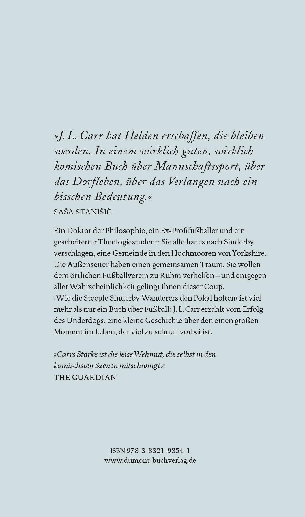 Rückseitencover Wie die Steeple Sinderby Wanderers den Pokal holten