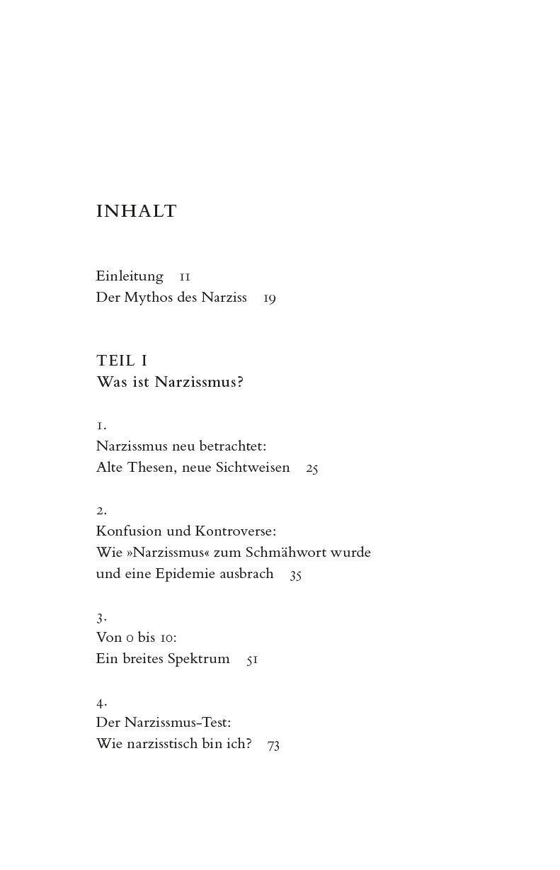 Beispielinhalt (Bild) Der Narzissten-Test