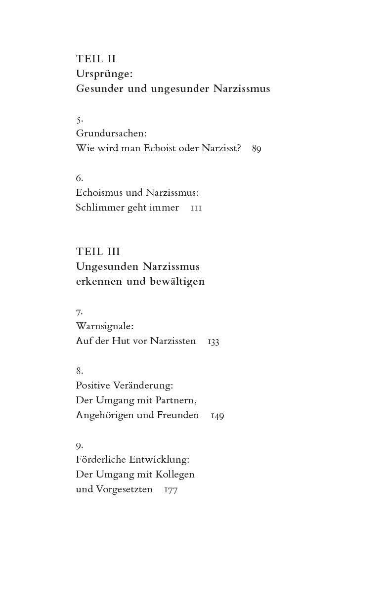 Beispielinhalt (Bild) Der Narzissten-Test