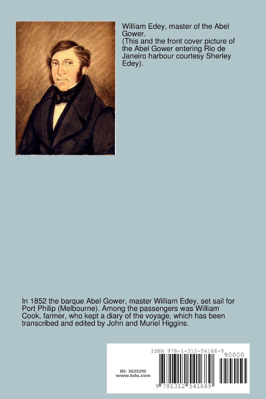 Rückseitencover Diary of a voyage from London to Port Philip 1852