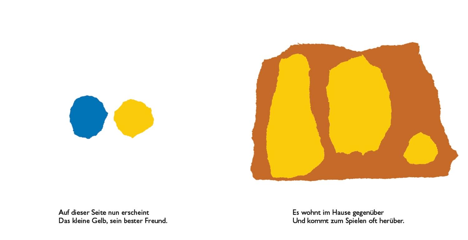 Beispielinhalt (Bild) Das kleine Blau und das kleine Gelb