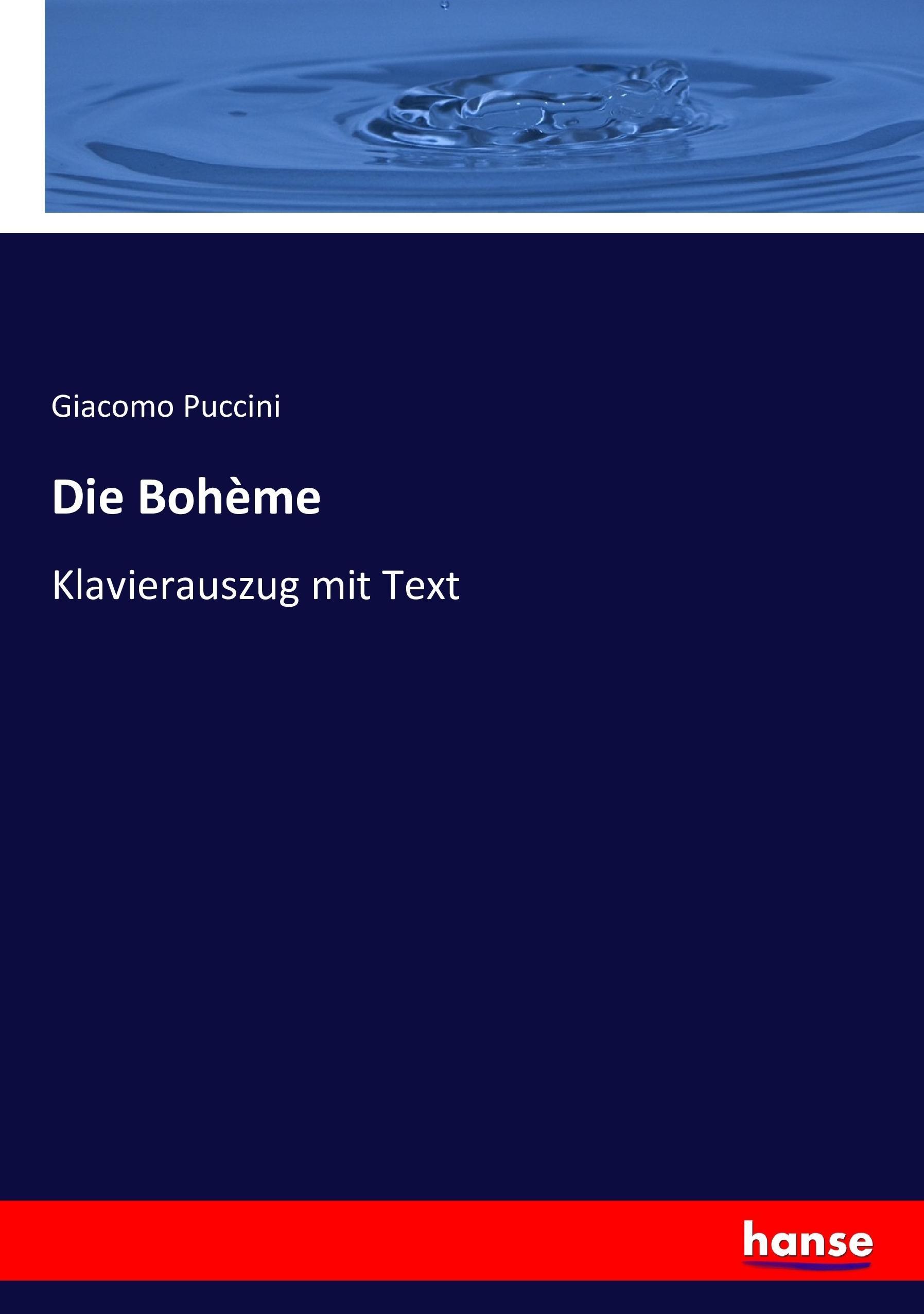 Vorderes Coverbild Die Bohème