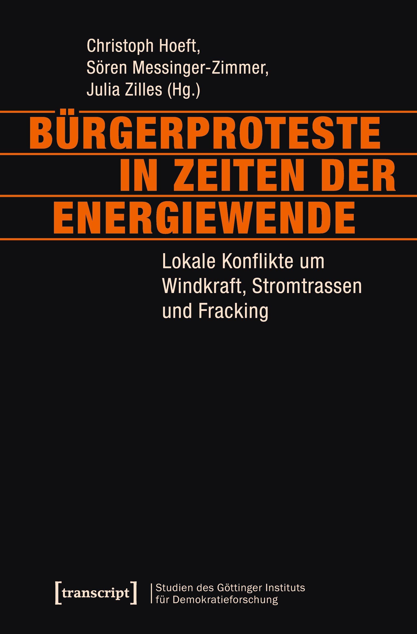 Vorderes Coverbild Bürgerproteste in Zeiten der Energiewende