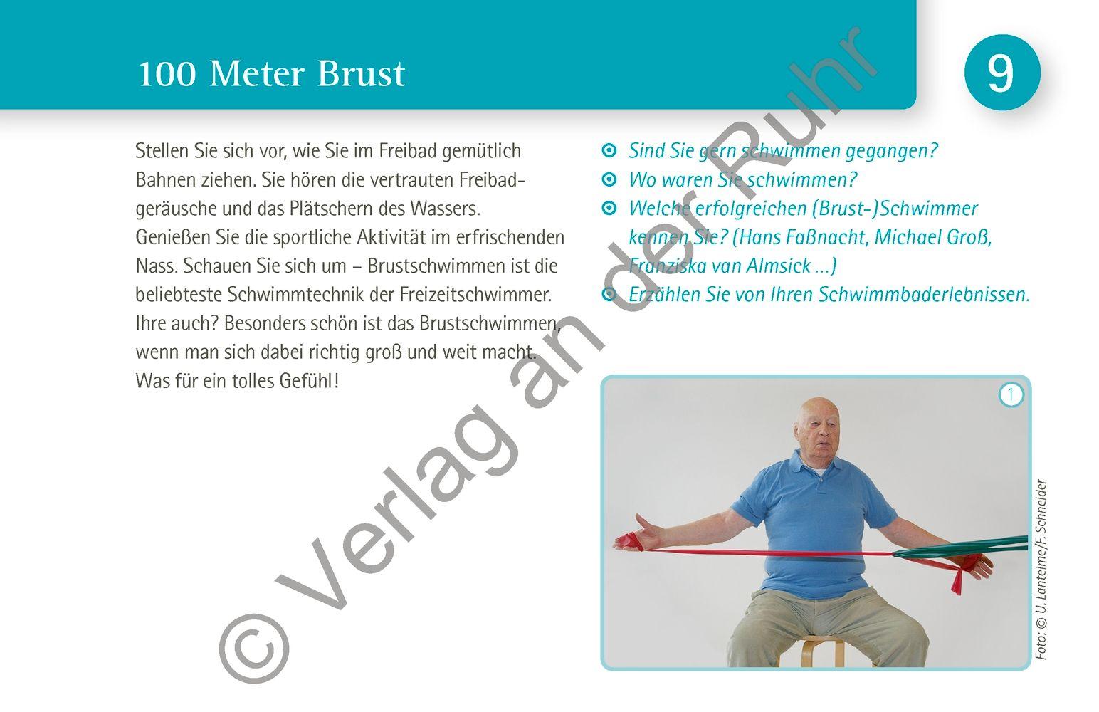 Beispielinhalt (Bild) Sitzgymnastik mit Senioren